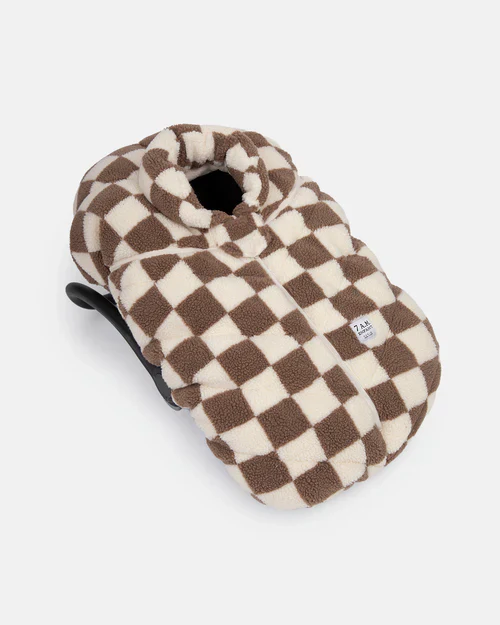 7 AM Enfant Car Seat Cocoon- Checker Berber - Image 3