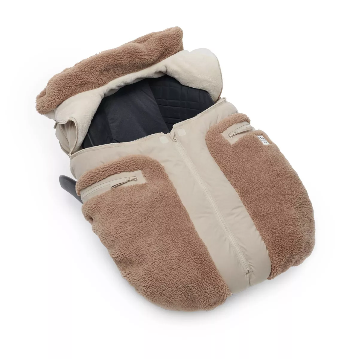 7 A.M. Car Seat Cocoon - Oat Cacao - Image 3