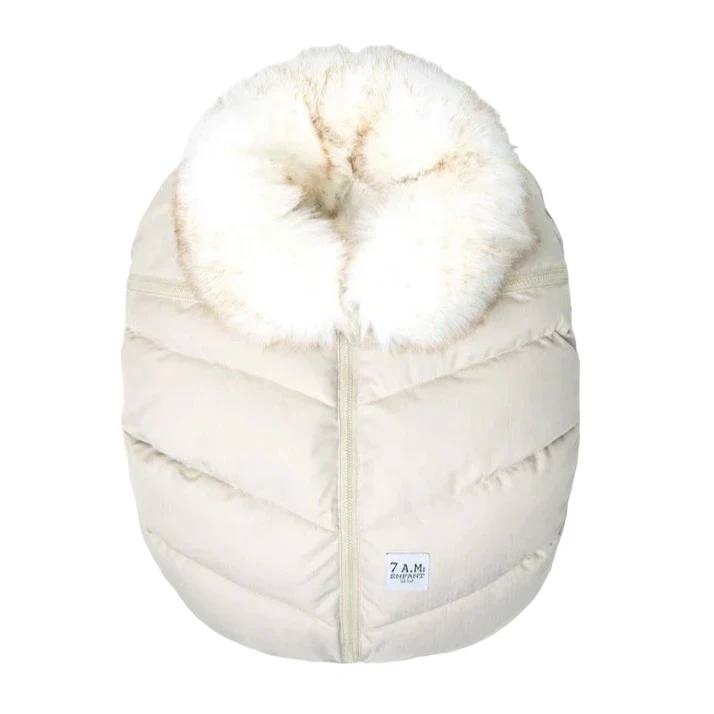 7AM Enfant Faux Fur Car Seat Cocoon - Image 5