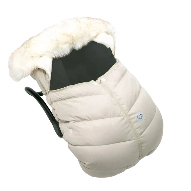 7AM Enfant Faux Fur Car Seat Cocoon - Image 7