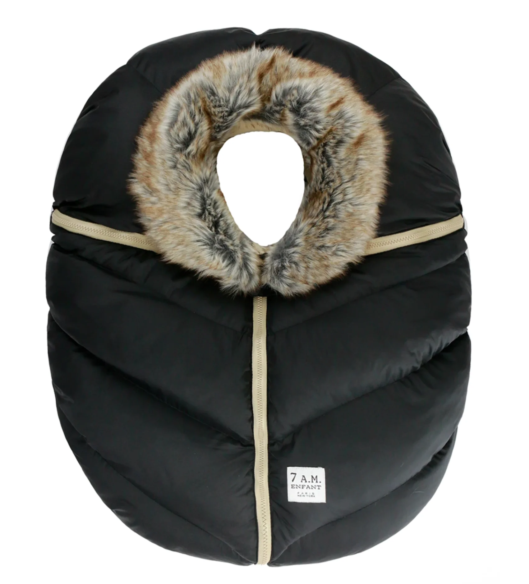 7AM Enfant Faux Fur Car Seat Cocoon - Image 8