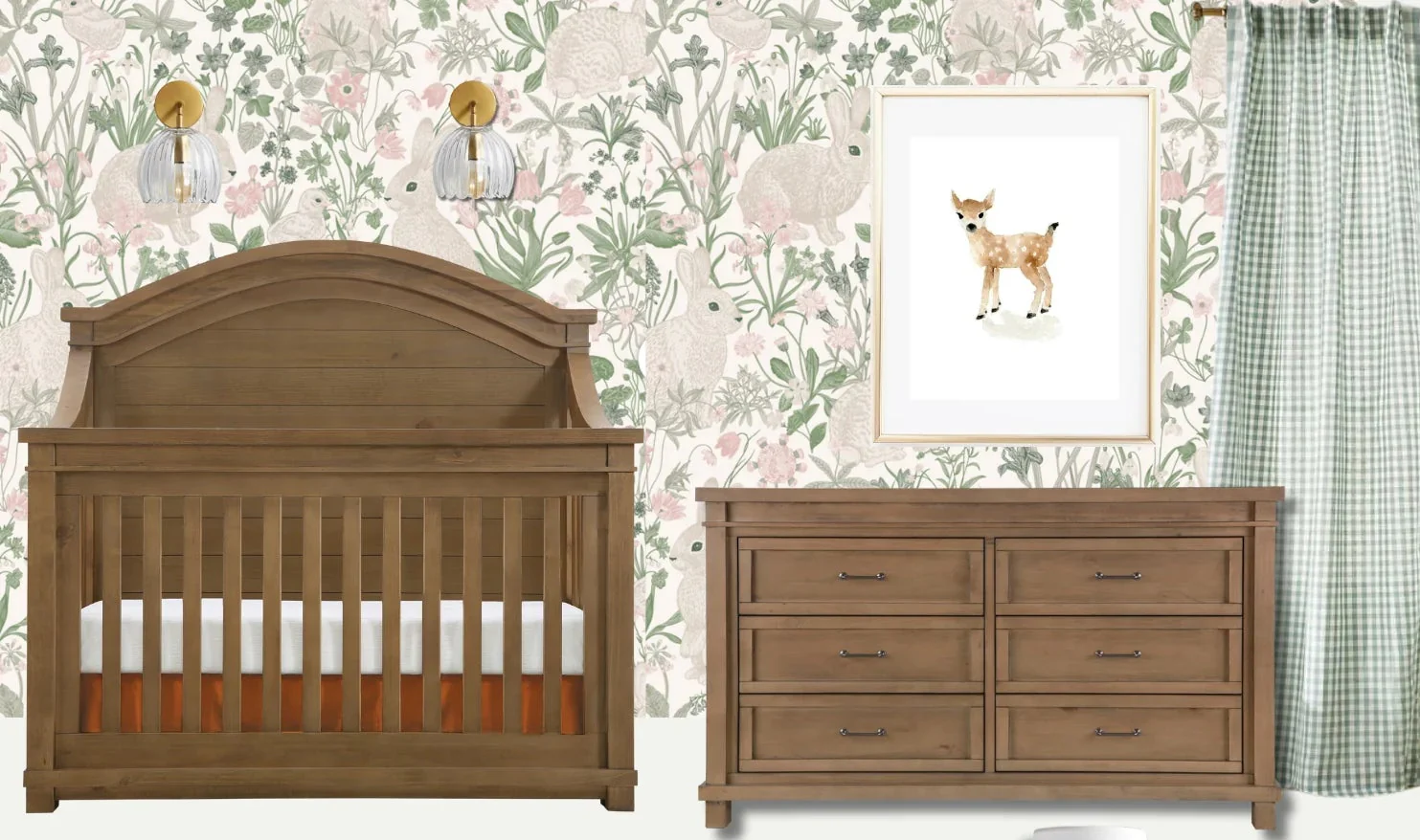 Baby Appleseed Rowan Arch Top Convertible Crib - Sandwash - Image 4