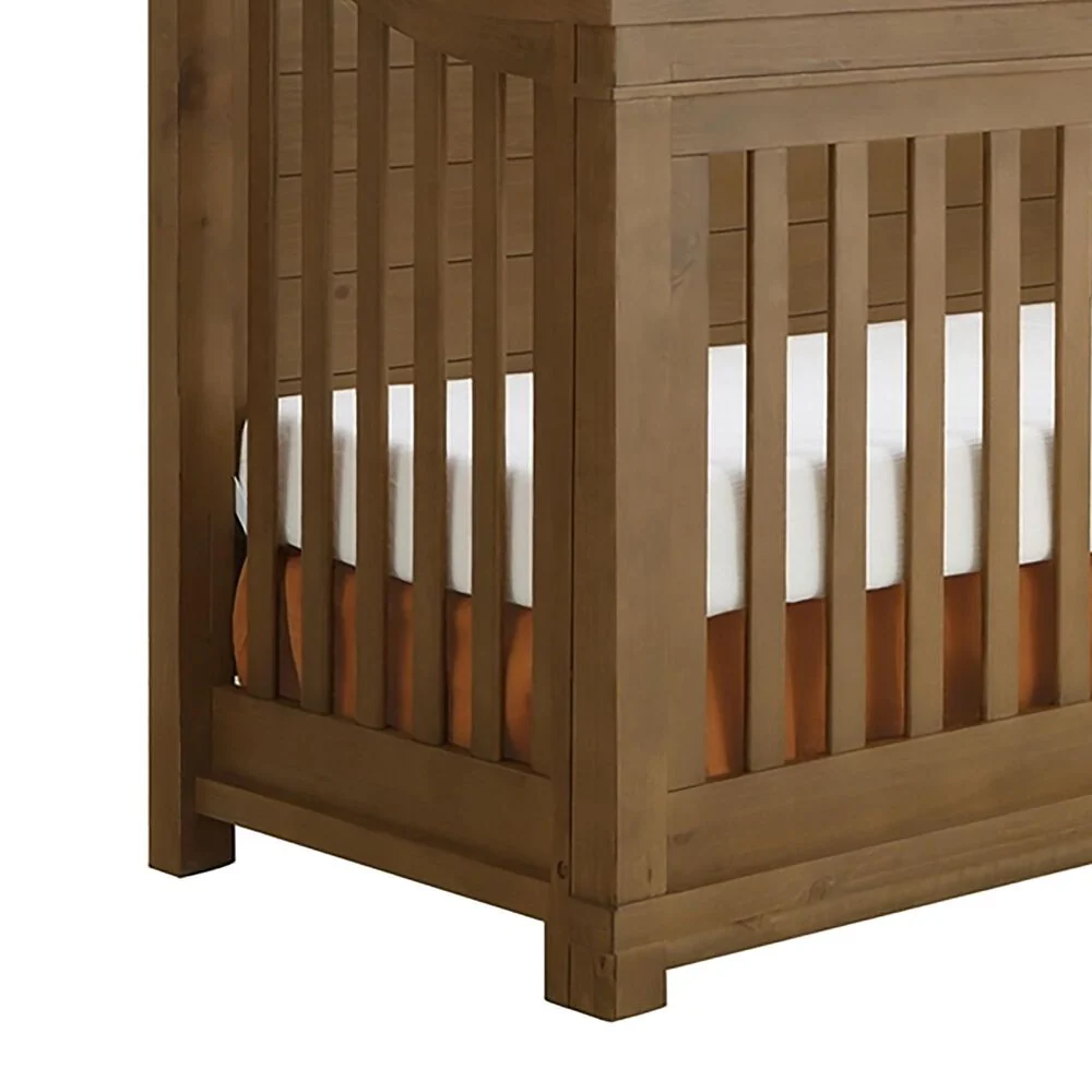 Baby Appleseed Rowan Arch Top Convertible Crib - Sandwash - Image 6