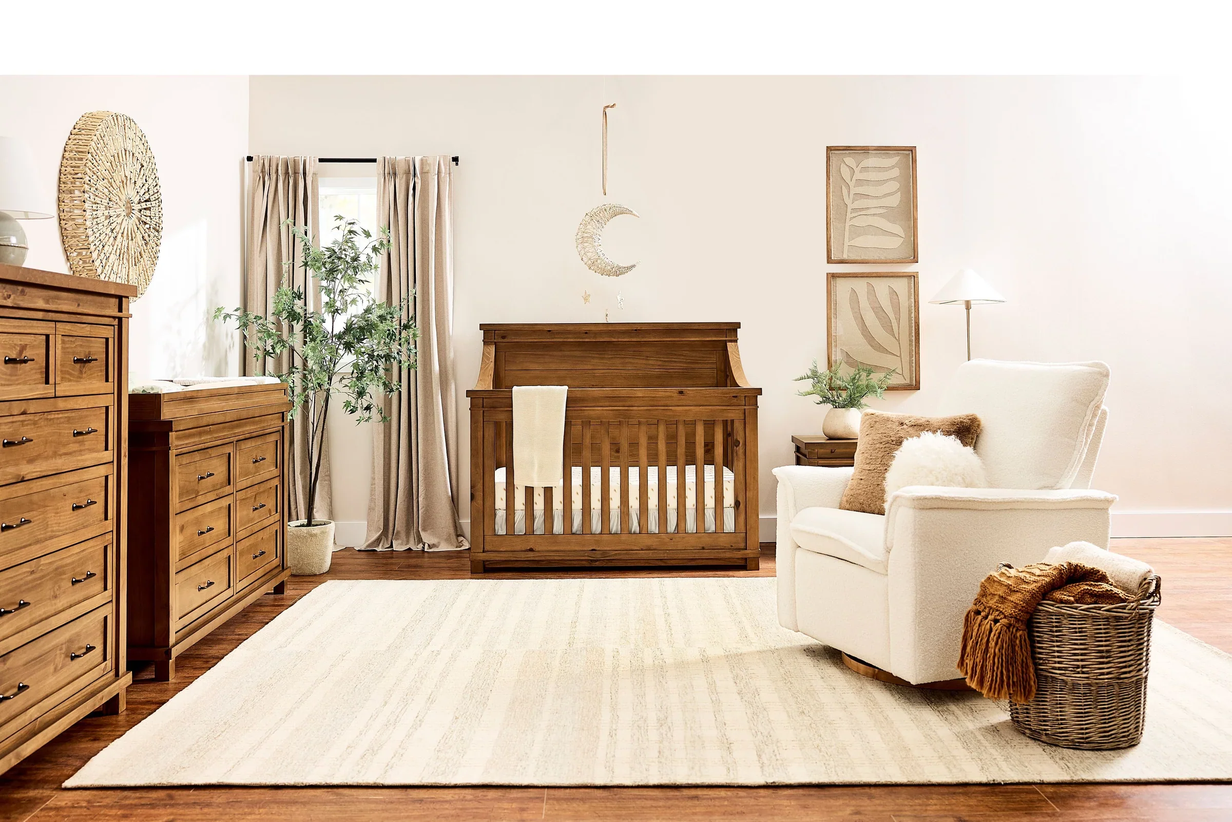 Baby Appleseed Rowan Flat Top Convertible Crib - Sandwash - Image 11