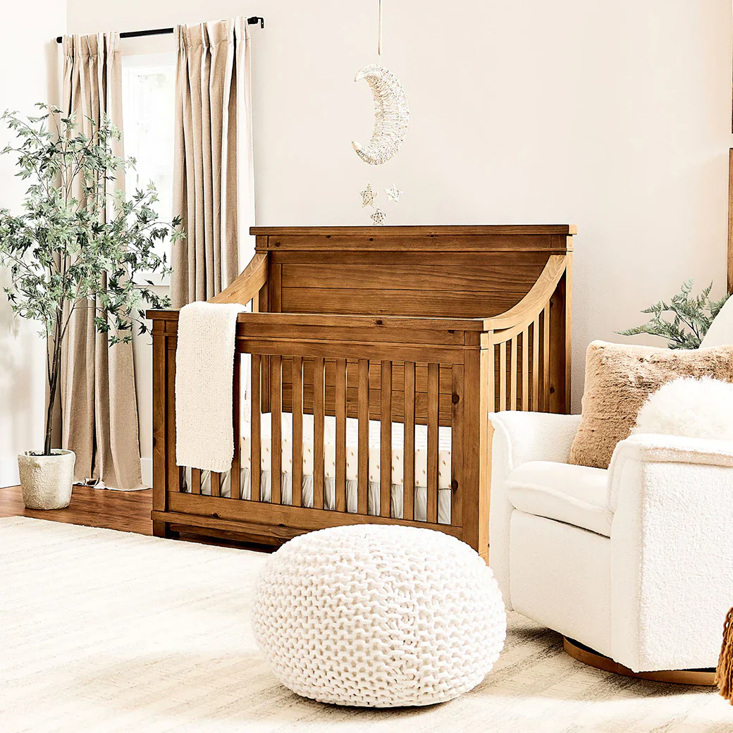 Baby Appleseed Rowan Flat Top Convertible Crib - Sandwash - Image 2