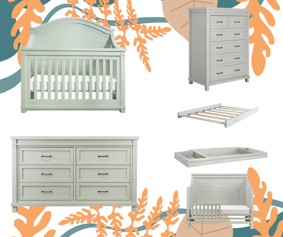 Baby Appleseed Rowan Double Dresser - Sage - Image 3