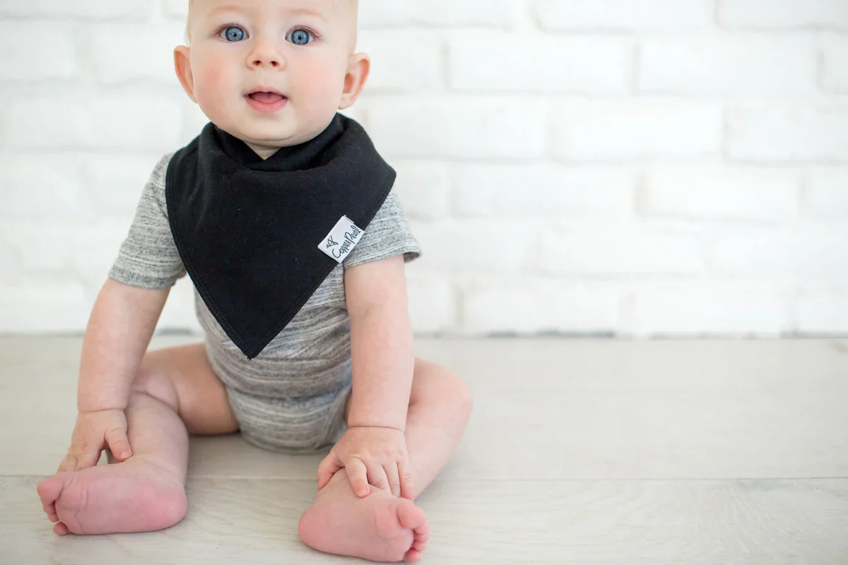 Baby Bandana Bibs - Black Basics - Image 2