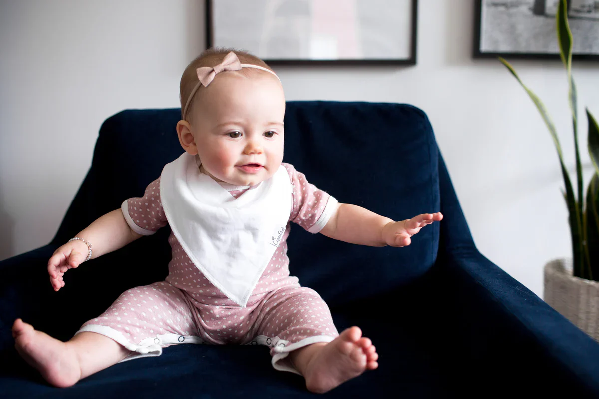 Baby Bandana Bibs - White Basics - Image 2