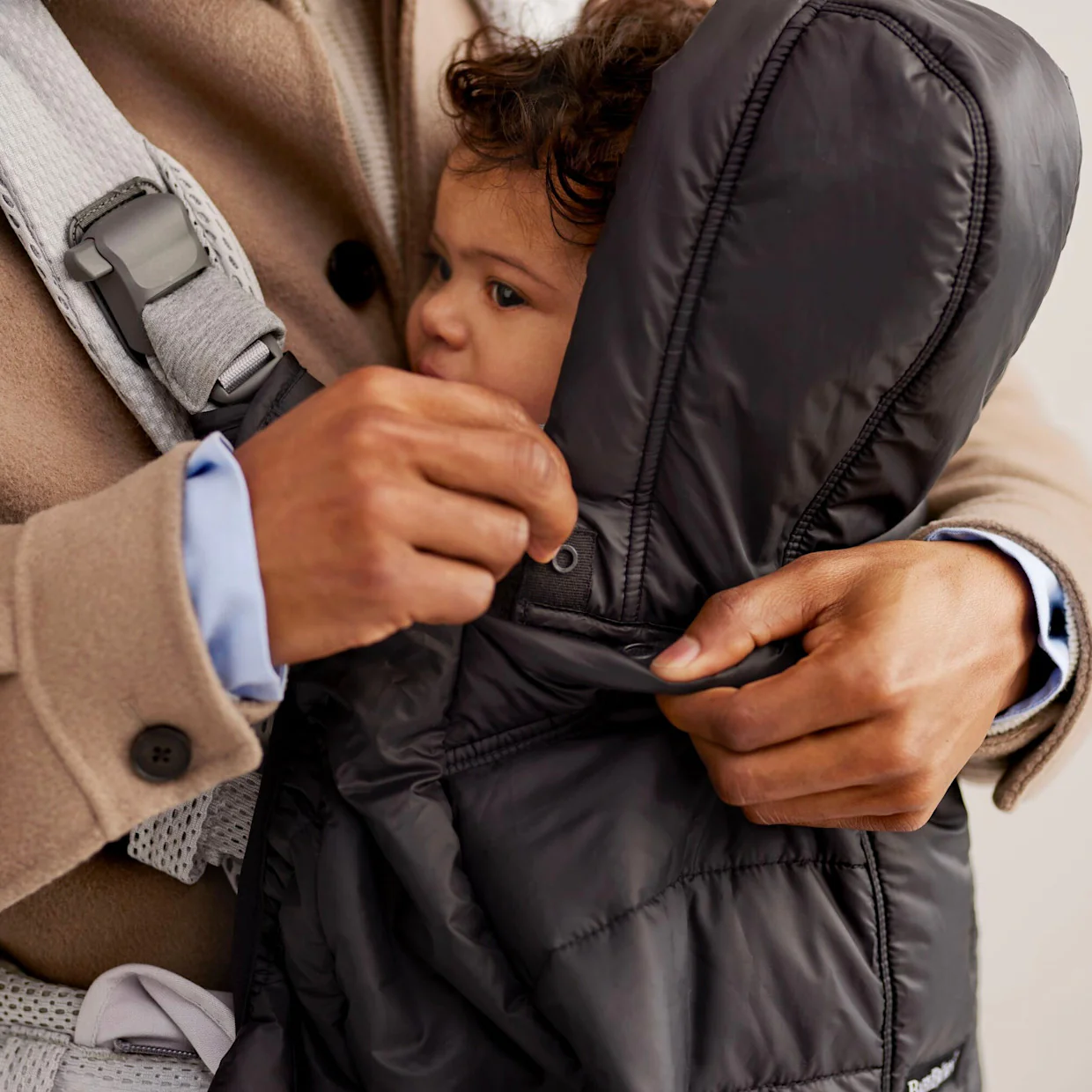 Baby Bjorn Winter Carrier Cover - Black - Image 9