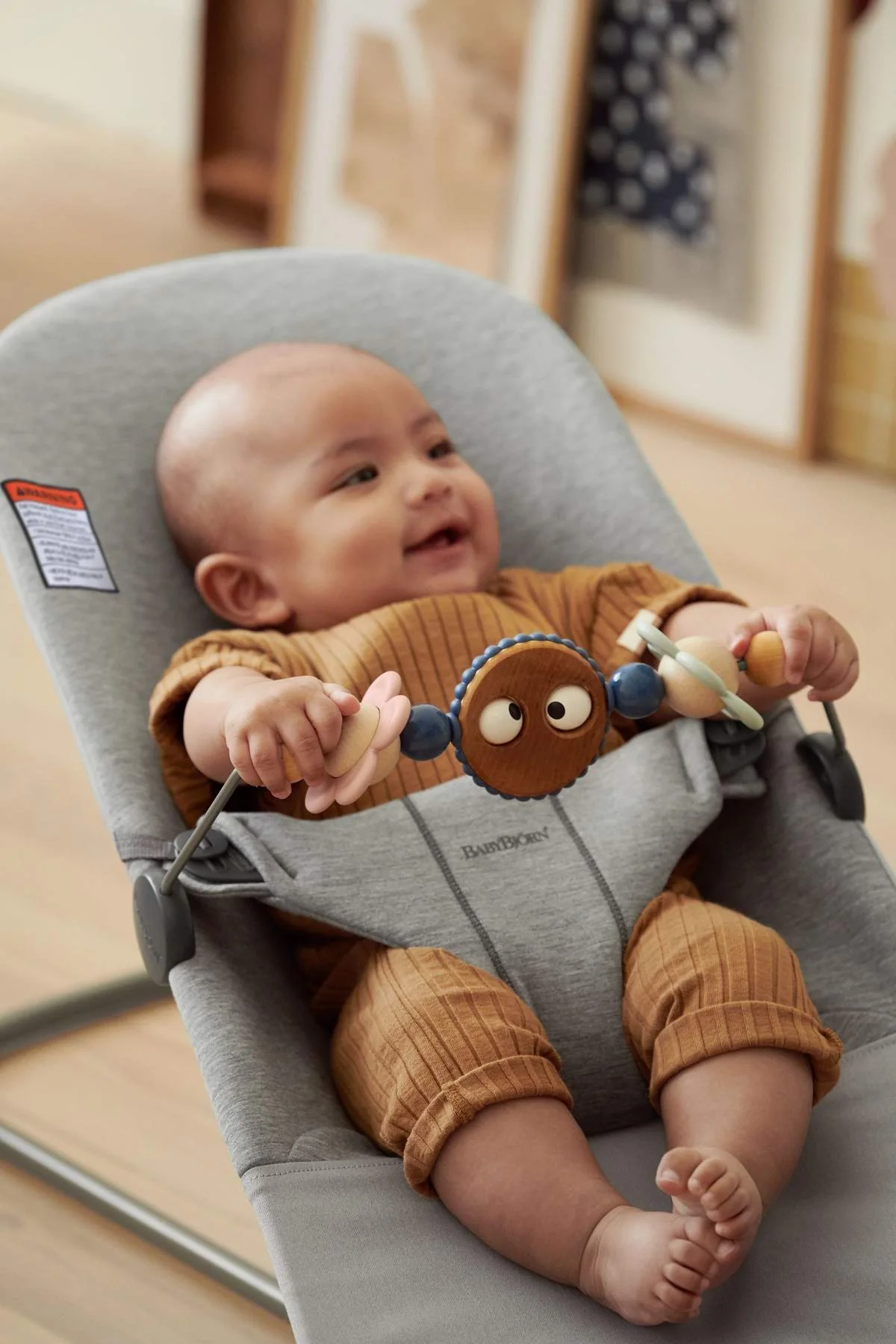 Baby Bjorn Babysitter Balance Wood Toy Bar - Image 8