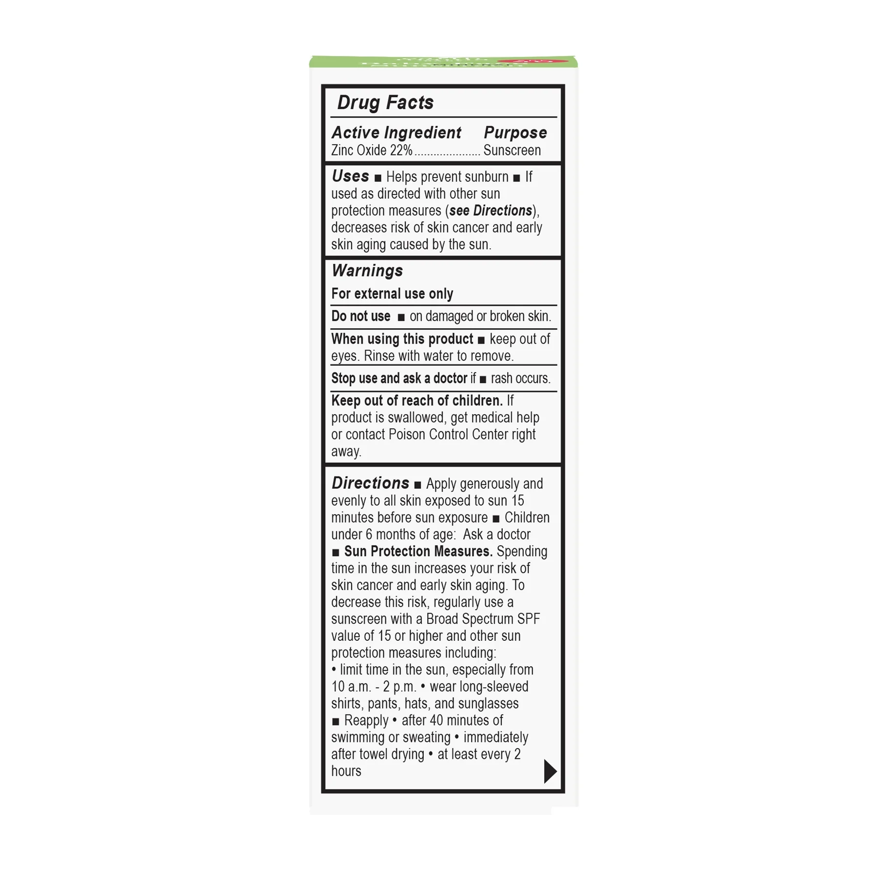 Earth Mama Baby Face Mineral Sunscreen Face Stick - SPF 40 - Image 3