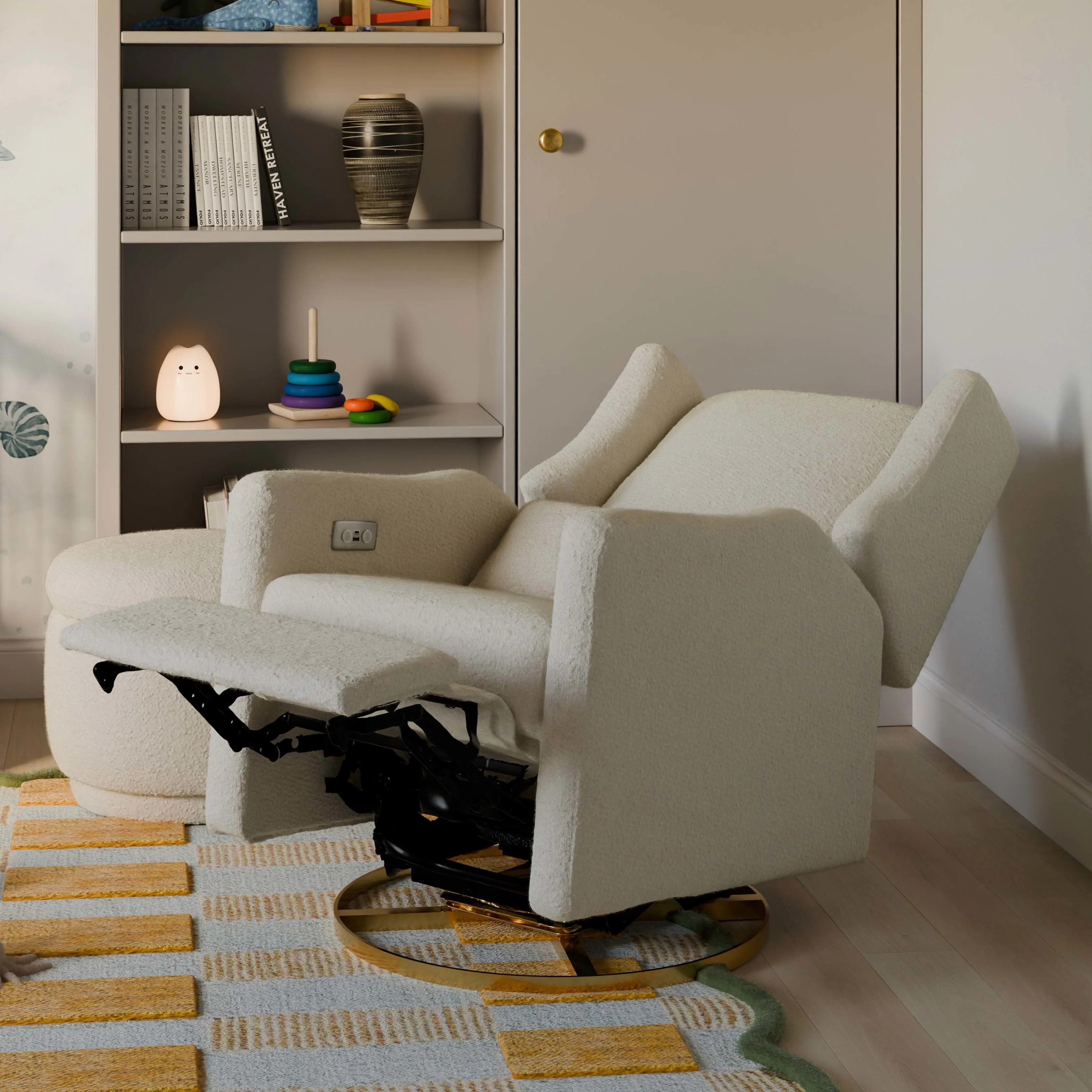 Babyletto Kiwi Electronic Recliner and Swivel Glider with USB port - Image 10
