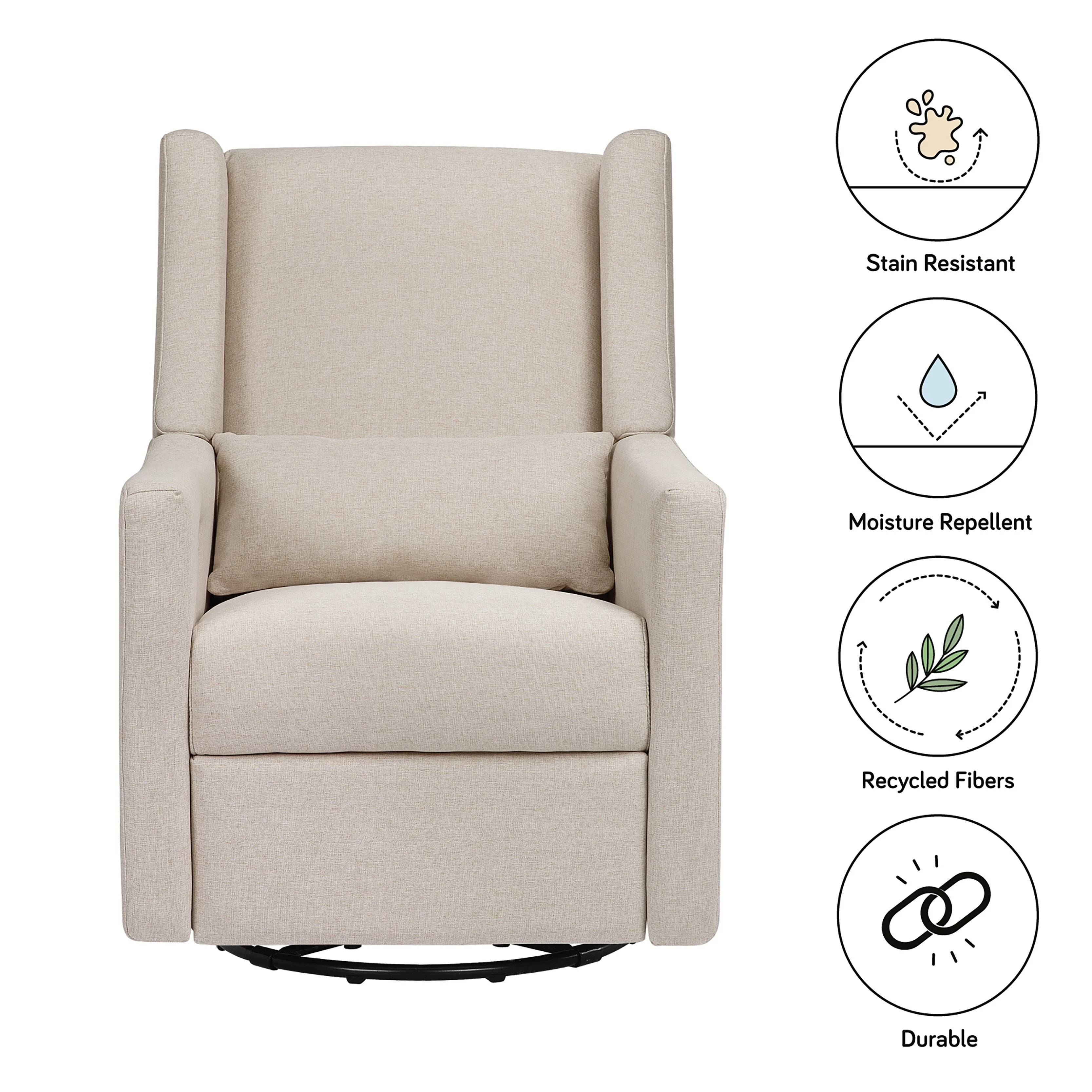 Babyletto Kiwi Electronic Recliner and Swivel Glider with USB port - Image 38