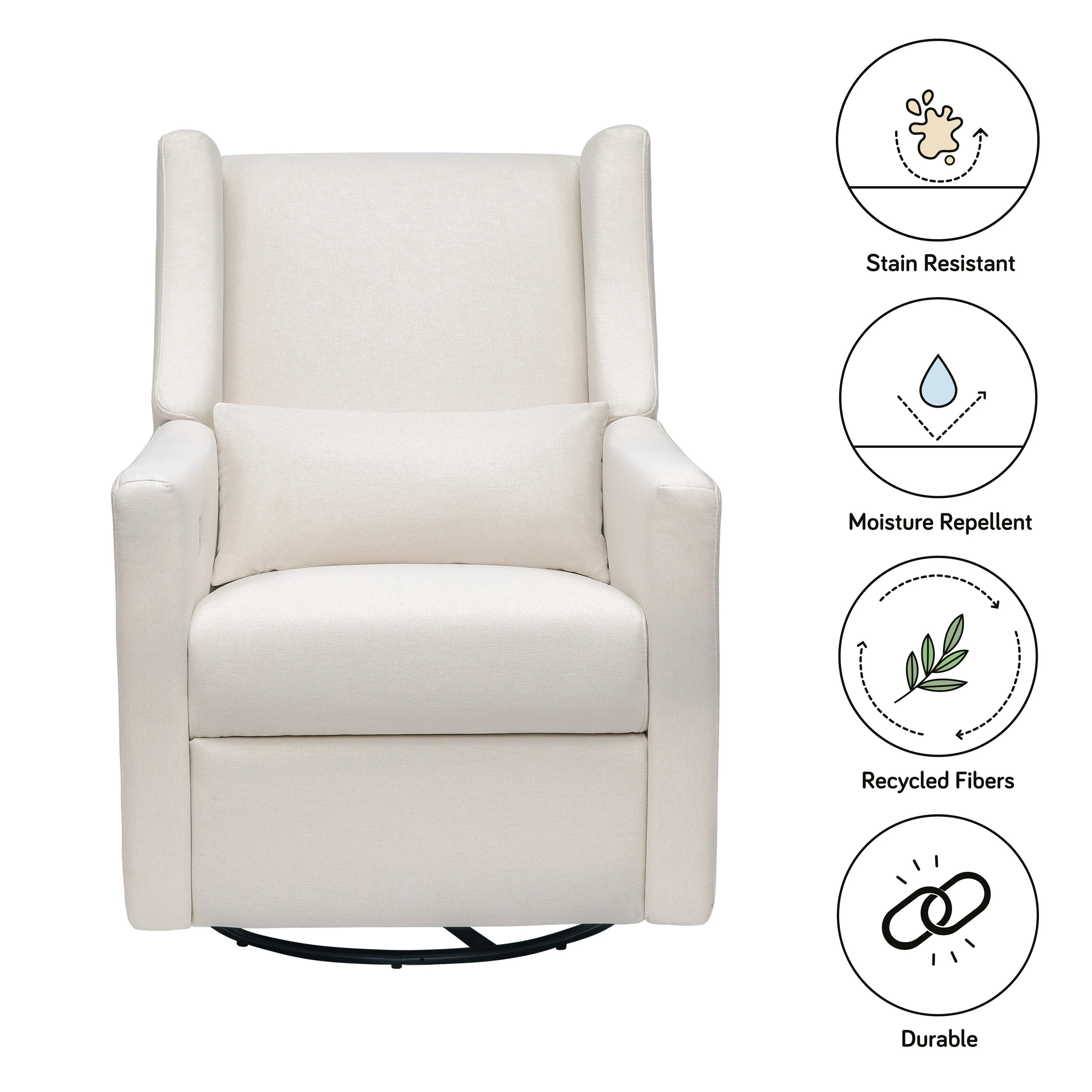 Babyletto Kiwi Electronic Recliner and Swivel Glider with USB port - Image 55