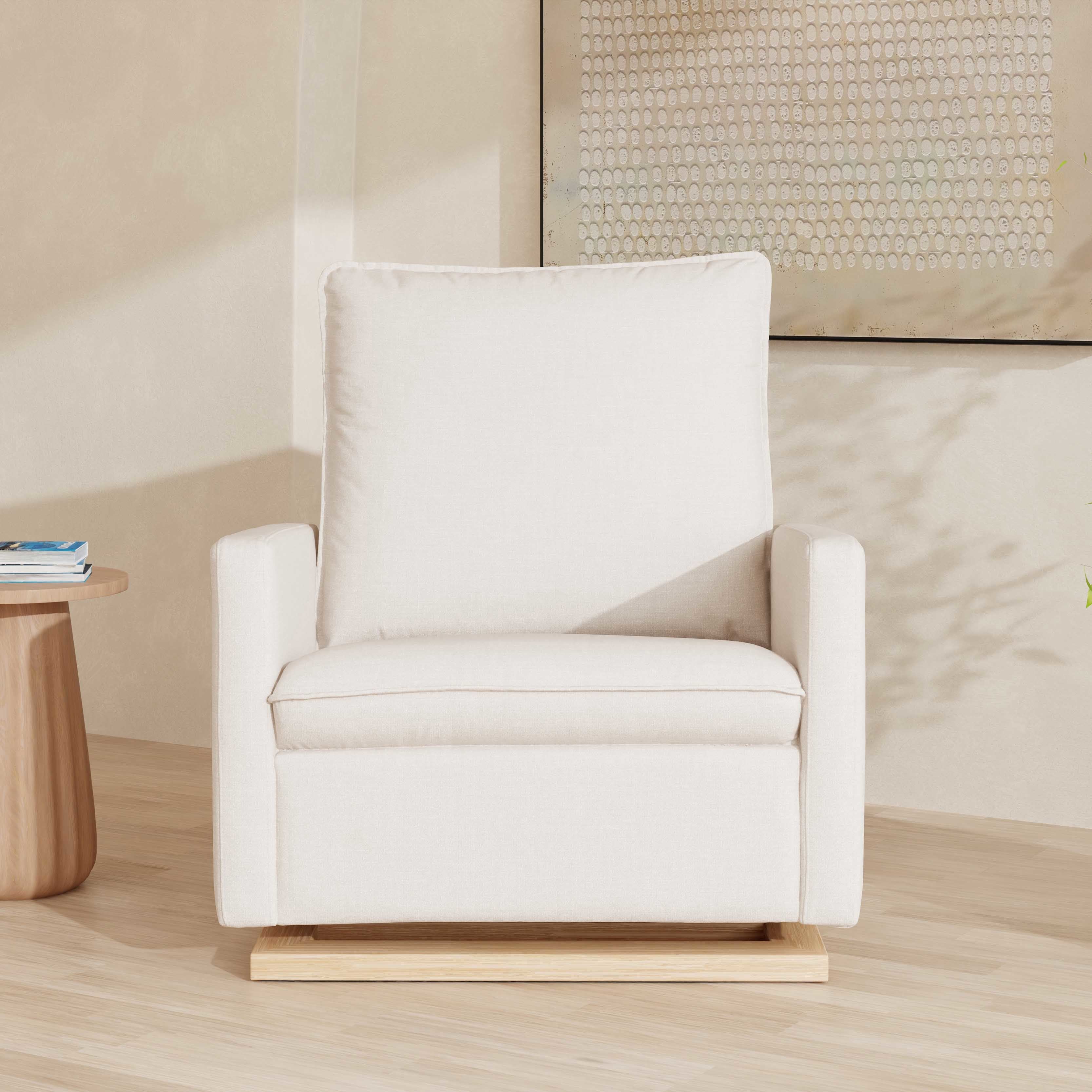 Babyletto Cali Pillowback Chair and a Half Glider in Eco-Performance Fabric | Water Repellent & Stain Resistant - Image 15