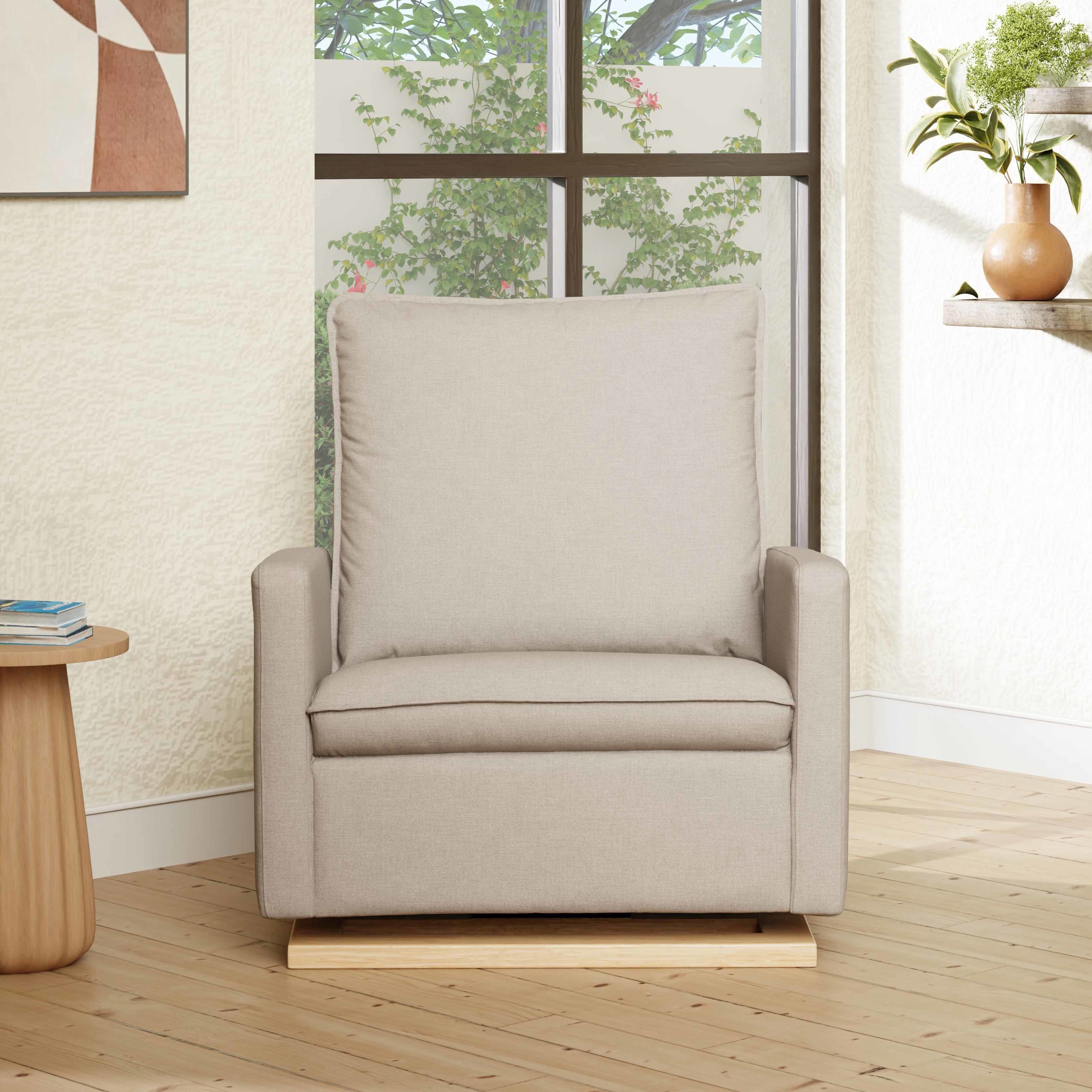 Babyletto Cali Pillowback Chair and a Half Glider in Eco-Performance Fabric | Water Repellent & Stain Resistant - Image 2