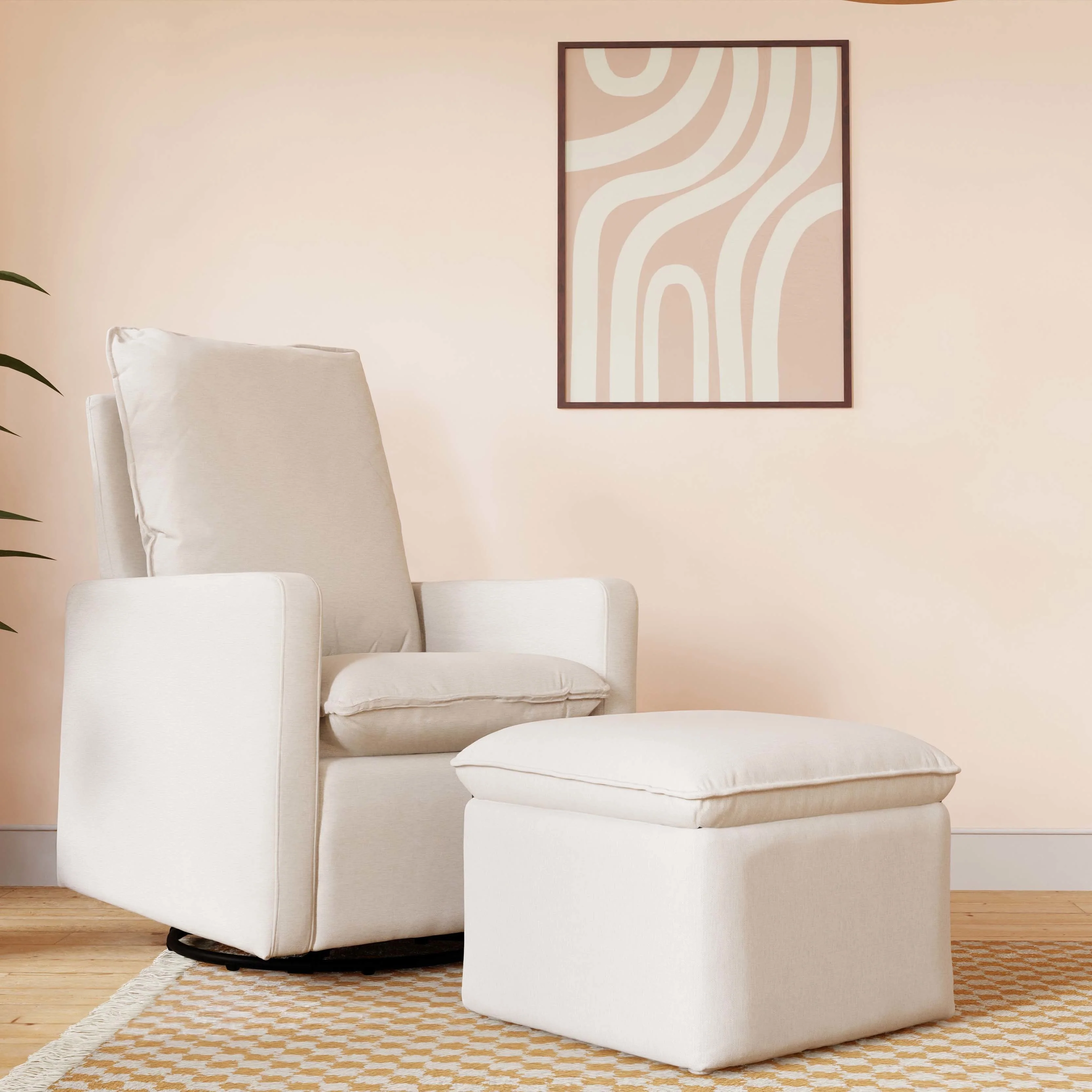 Babyletto Cali Storage Ottoman in Eco-Performance Fabric | Water Repellent & Stain Resistant - Image 19