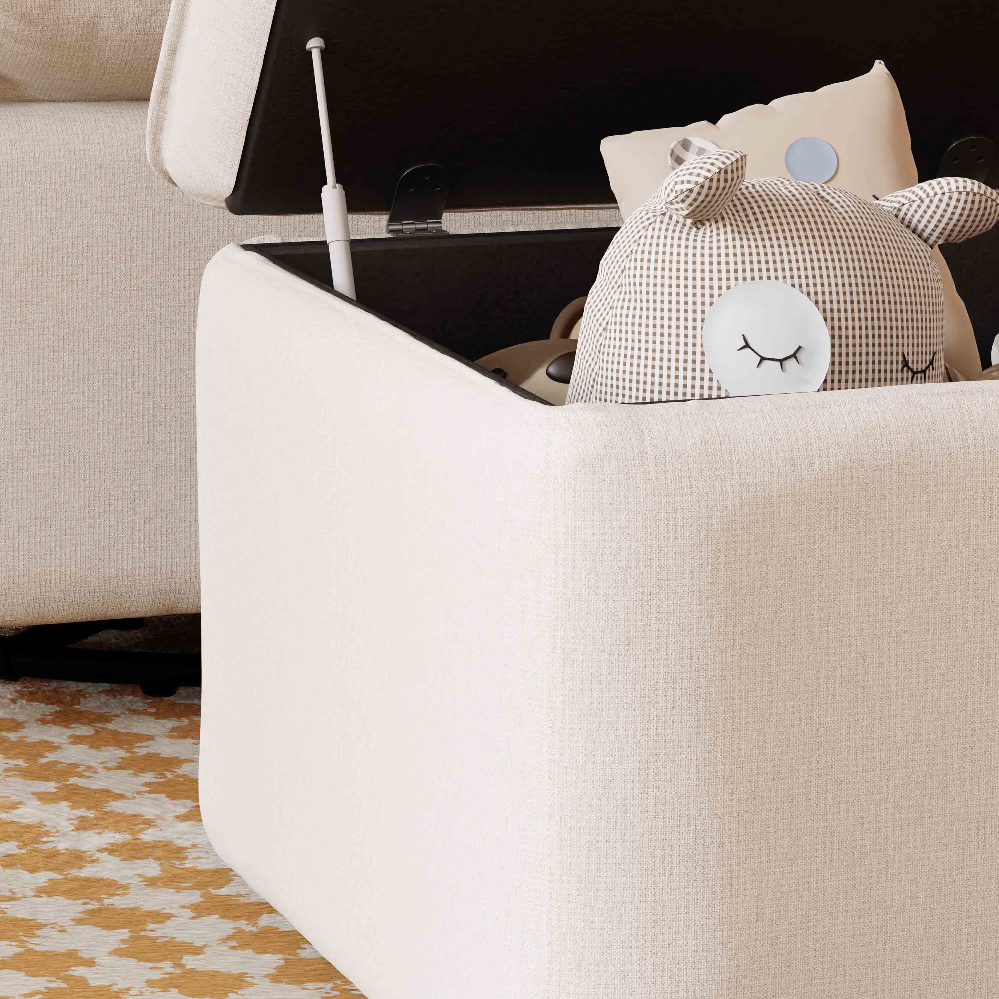 Babyletto Cali Storage Ottoman in Eco-Performance Fabric | Water Repellent & Stain Resistant - Image 24