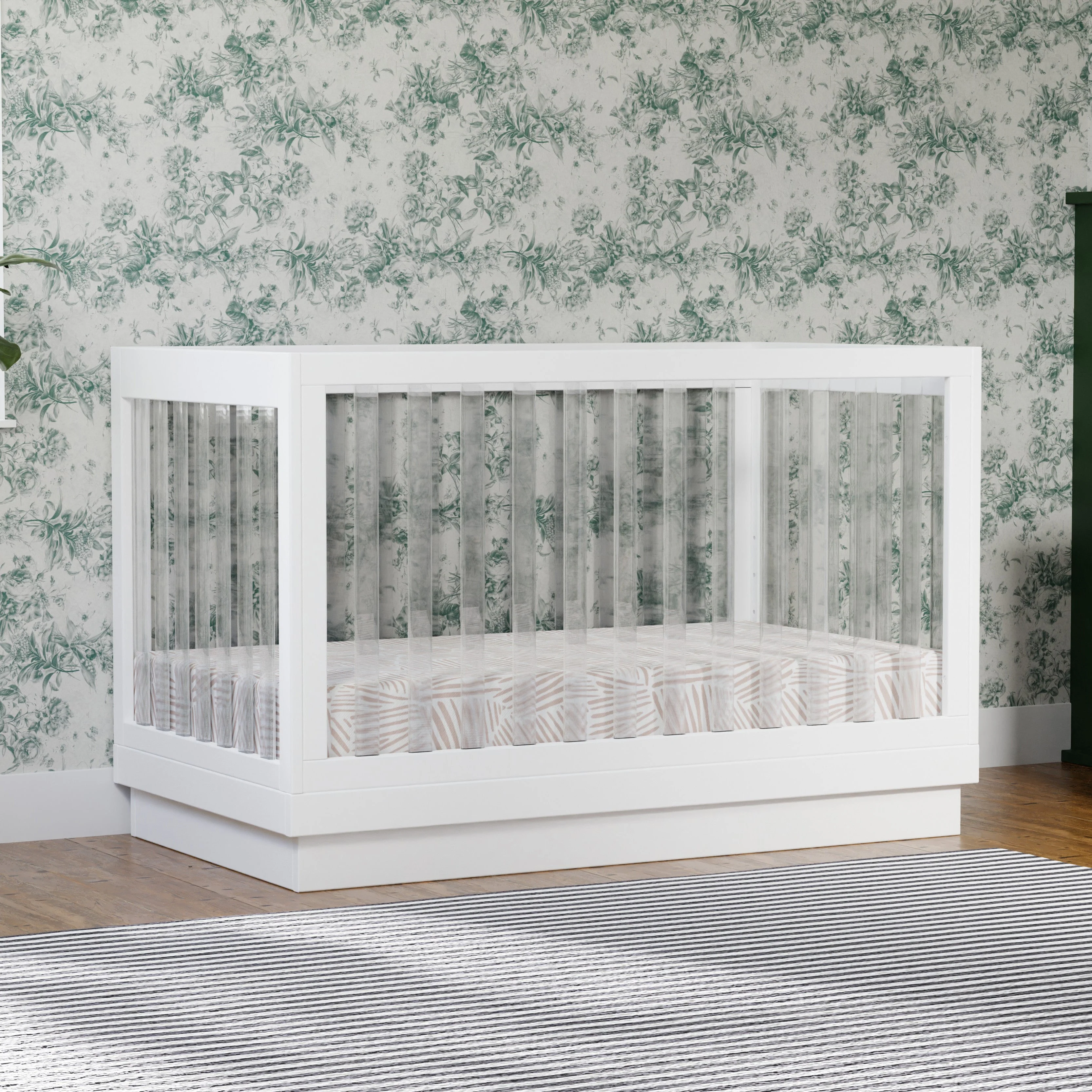 Babyletto Harlow Acrylic 3-in-1 Convertible Crib with Toddler Bed Conversion Kit - Image 2