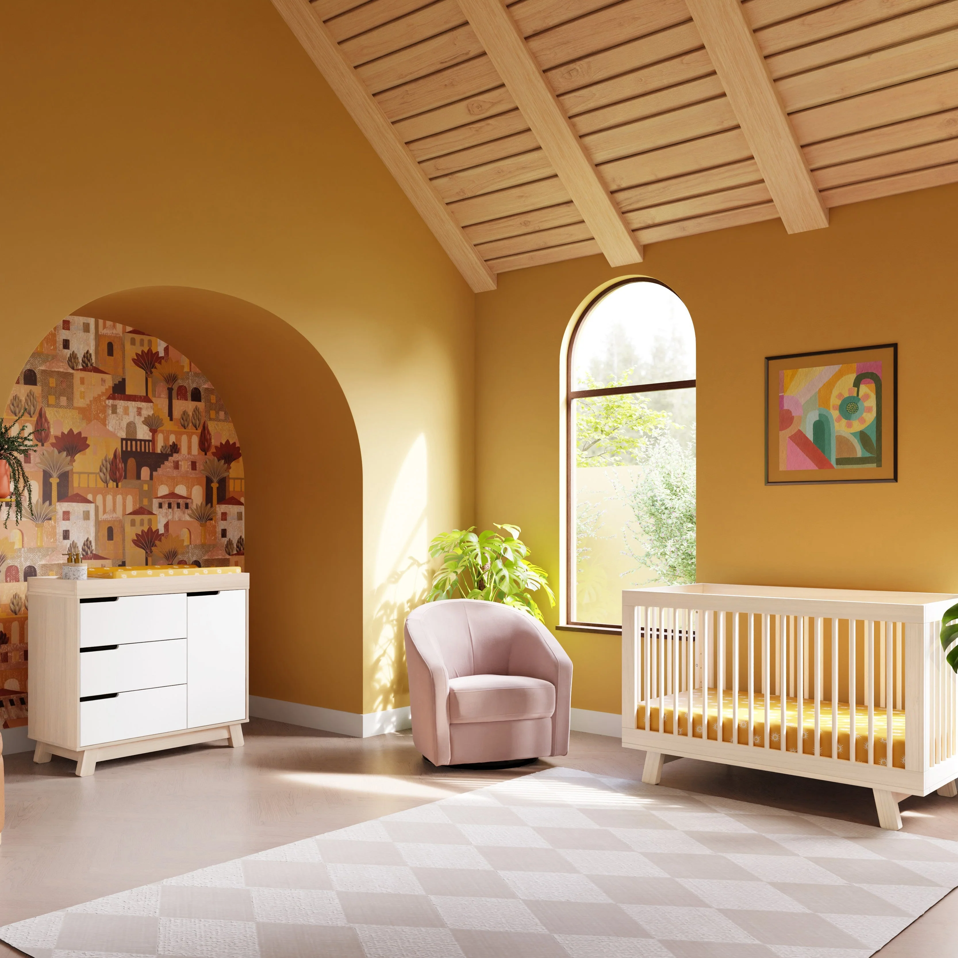 Babyletto Hudson 3-Drawer Changer Dresser with Removable Changing Tray - Image 3