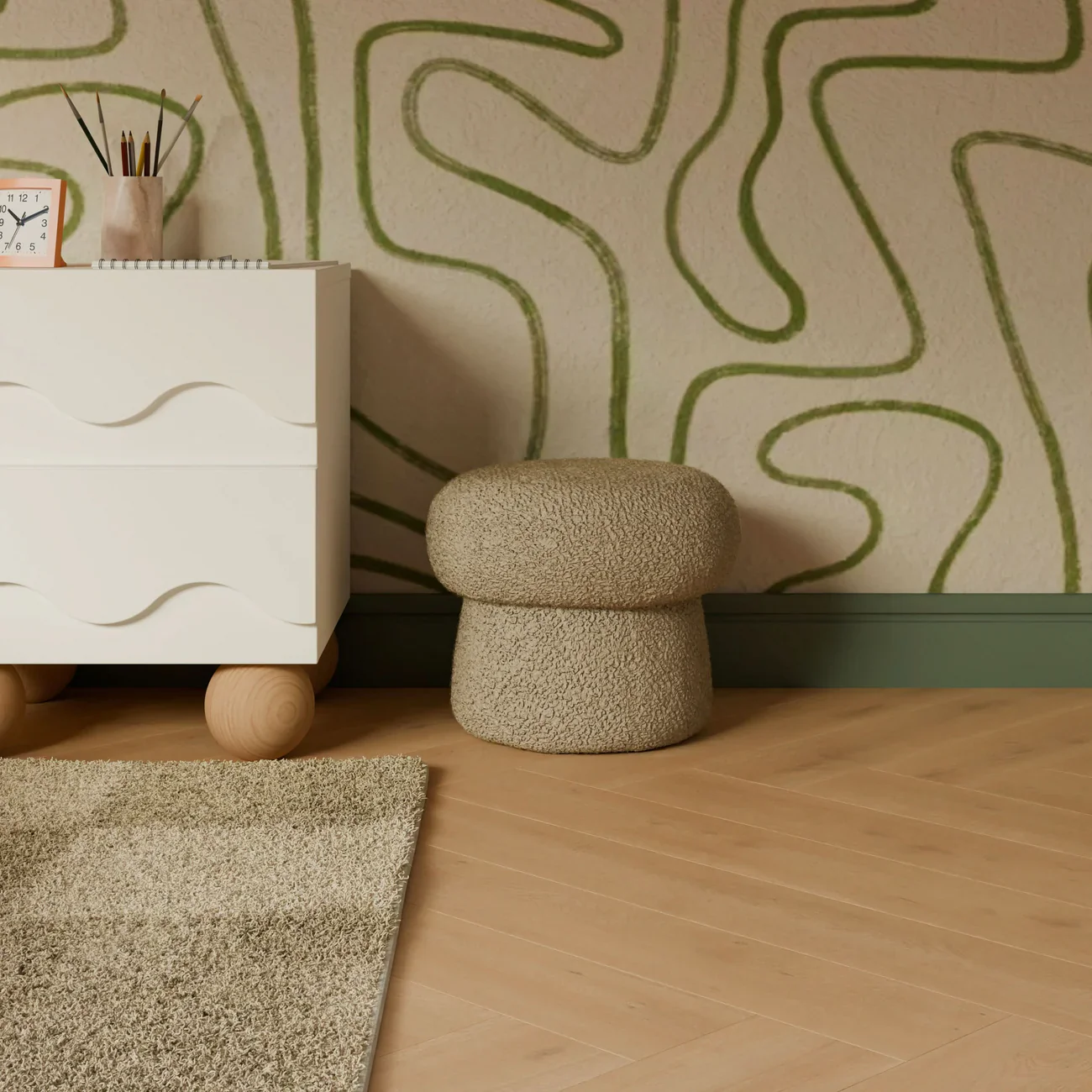 Babyletto Kids Mini Mushroom Pouf - Image 5