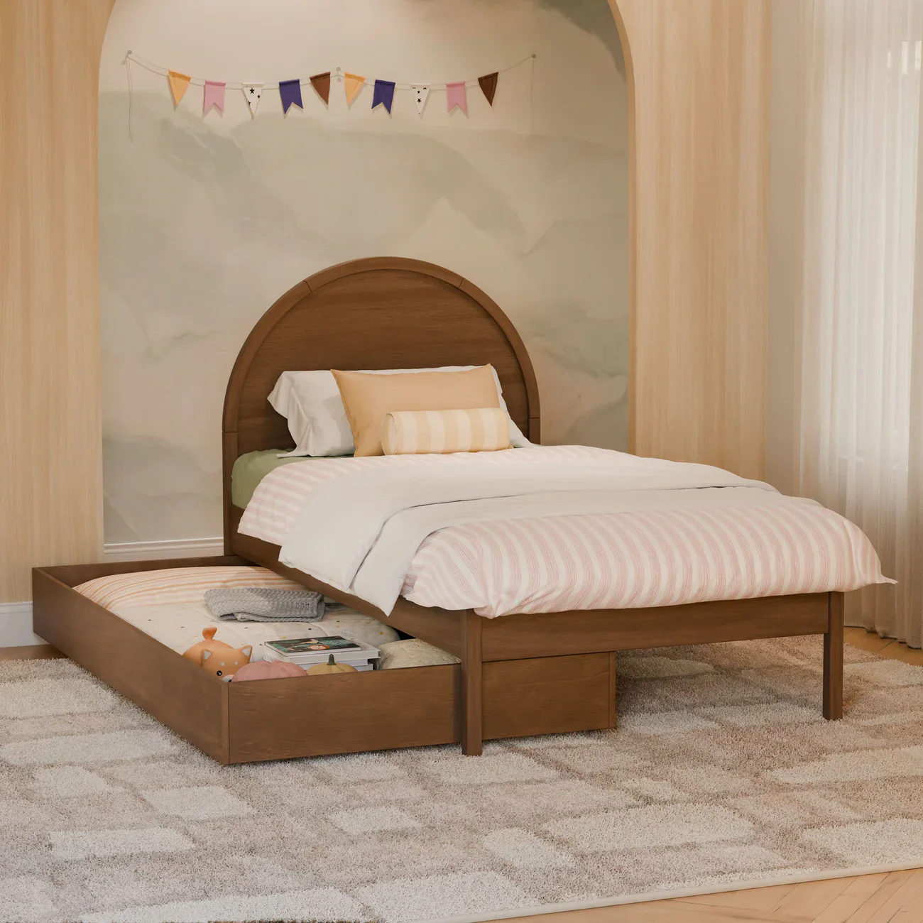 Babyletto Kids Twin Storage Trundle Bed - Image 4