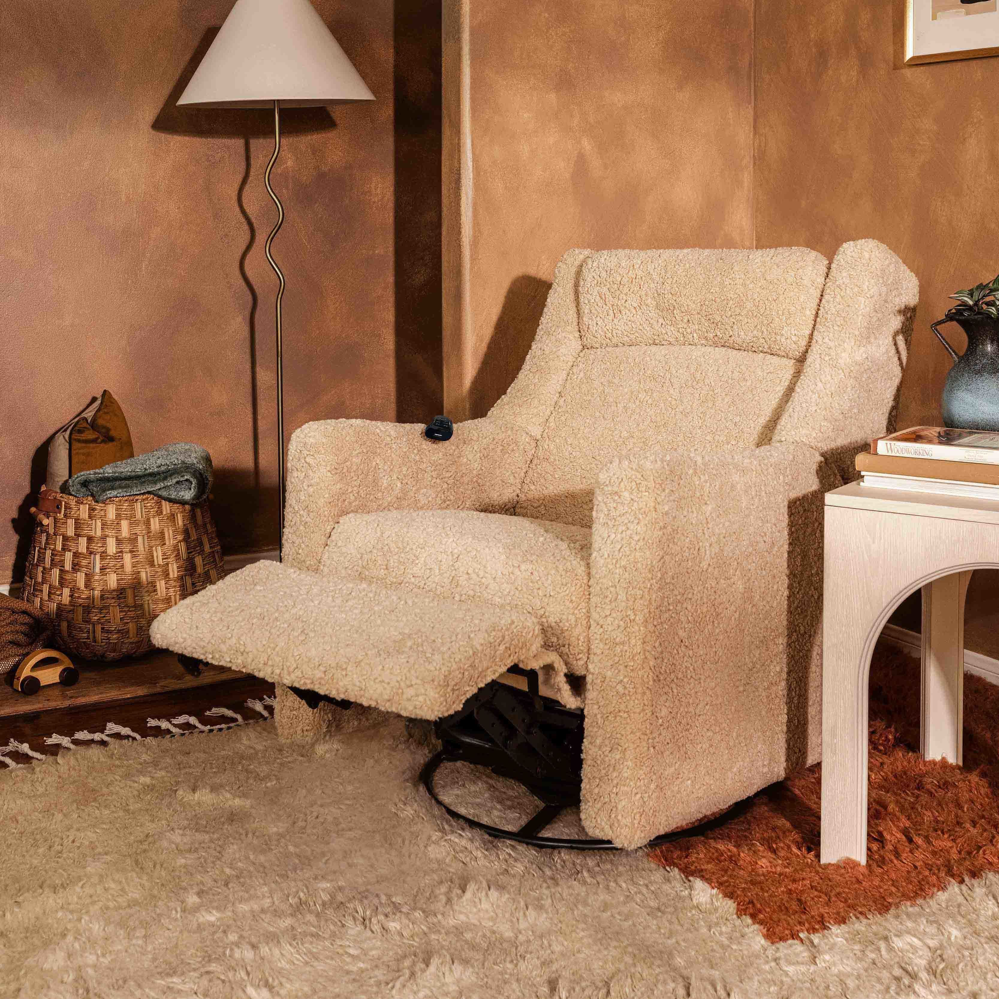 Babyletto Kiwi Deluxe Power Recliner & Swivel Glider with Heat and Massage - Image 21