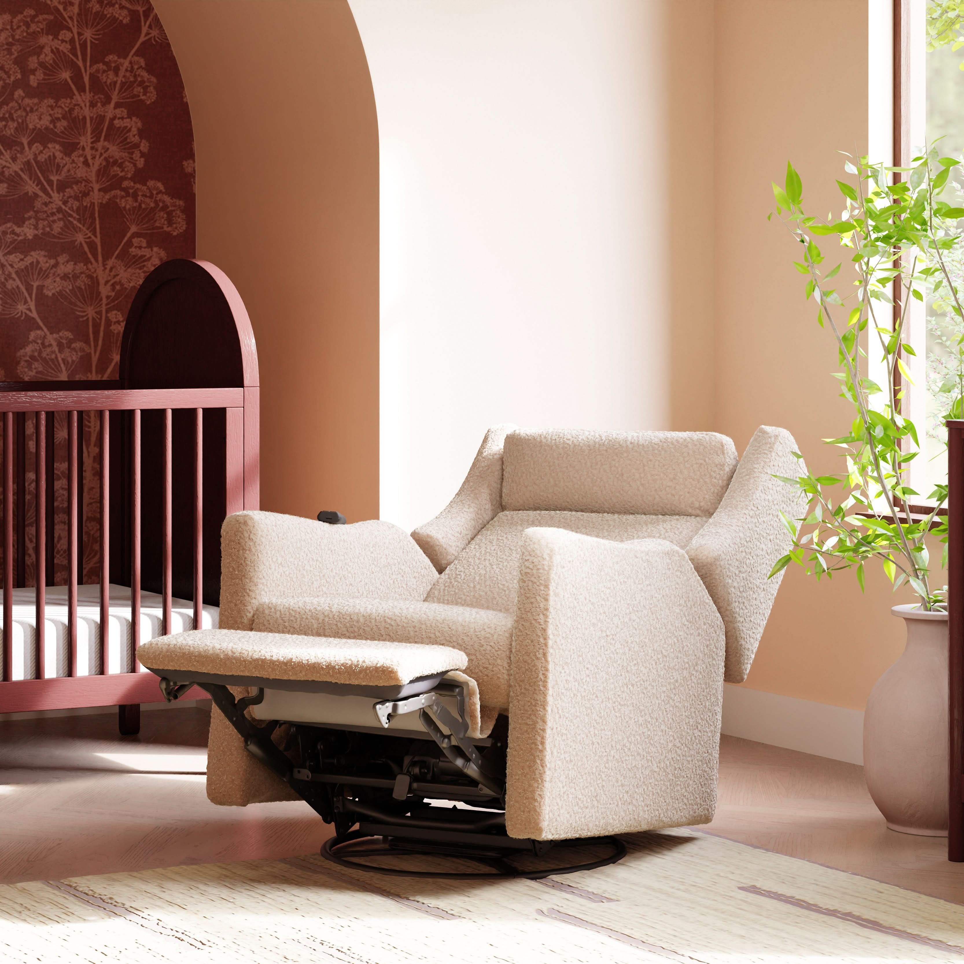 Babyletto Kiwi Deluxe Power Recliner & Swivel Glider with Heat and Massage - Image 30