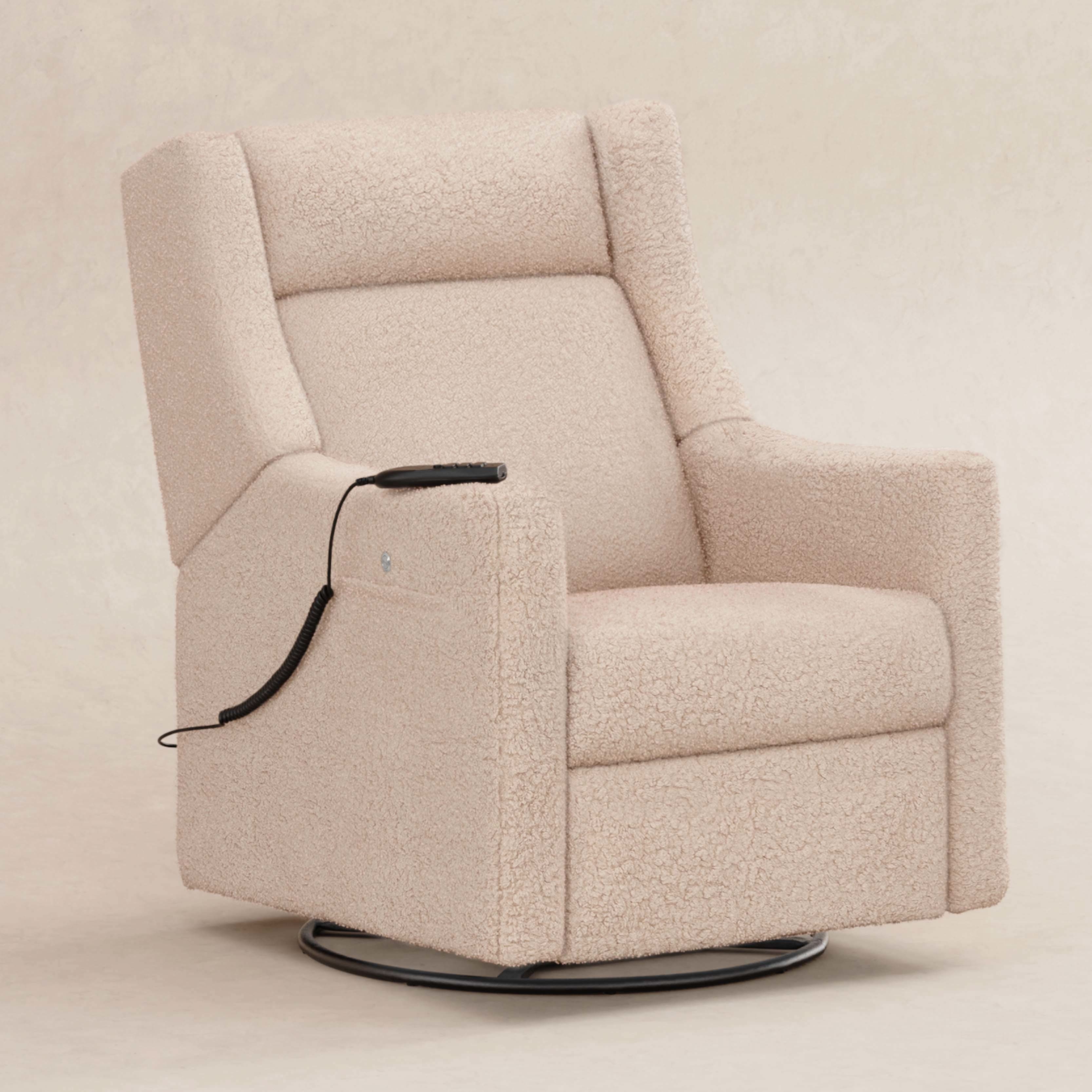 Babyletto Kiwi Deluxe Power Recliner & Swivel Glider with Heat and Massage - Image 33