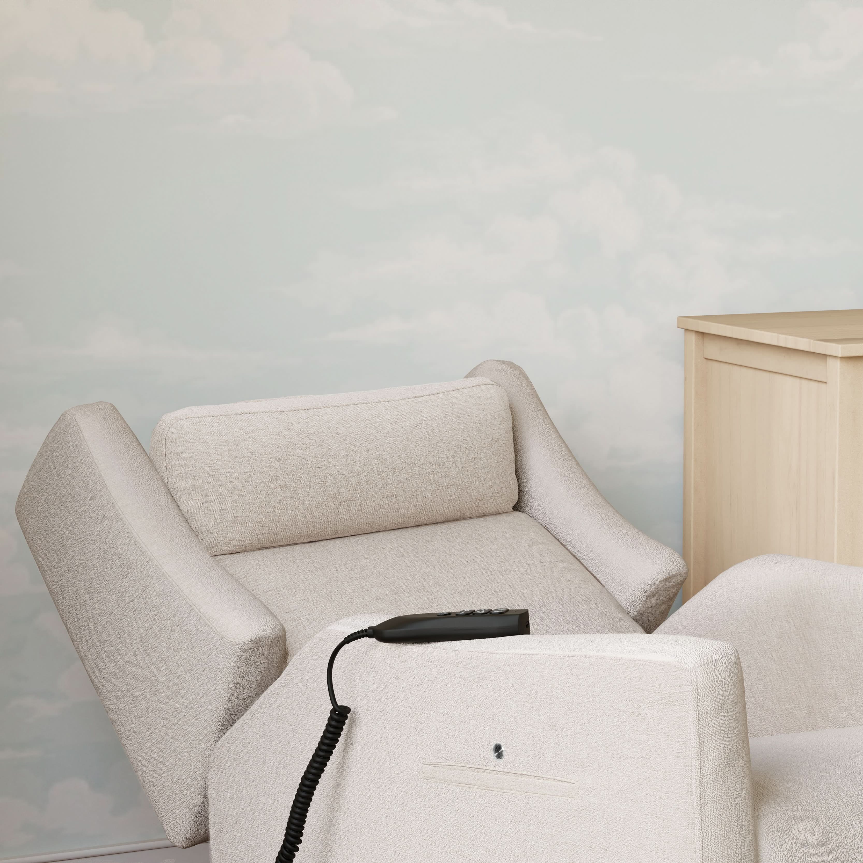Babyletto Kiwi Deluxe Power Recliner & Swivel Glider with Heat and Massage - Image 50