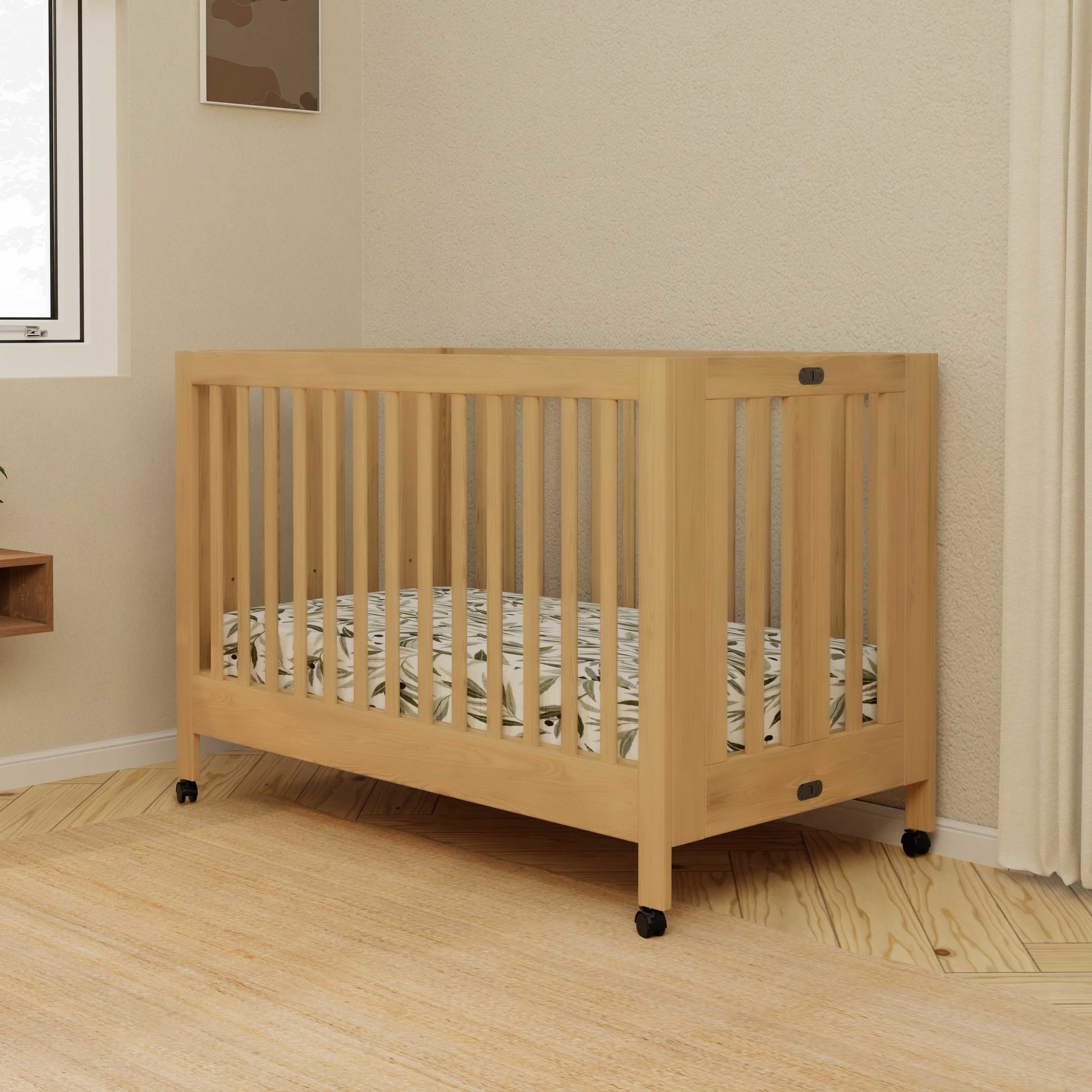 Babyletto Maki Portable Folding Crib with Toddler Bed Conversion Kit - Image 38