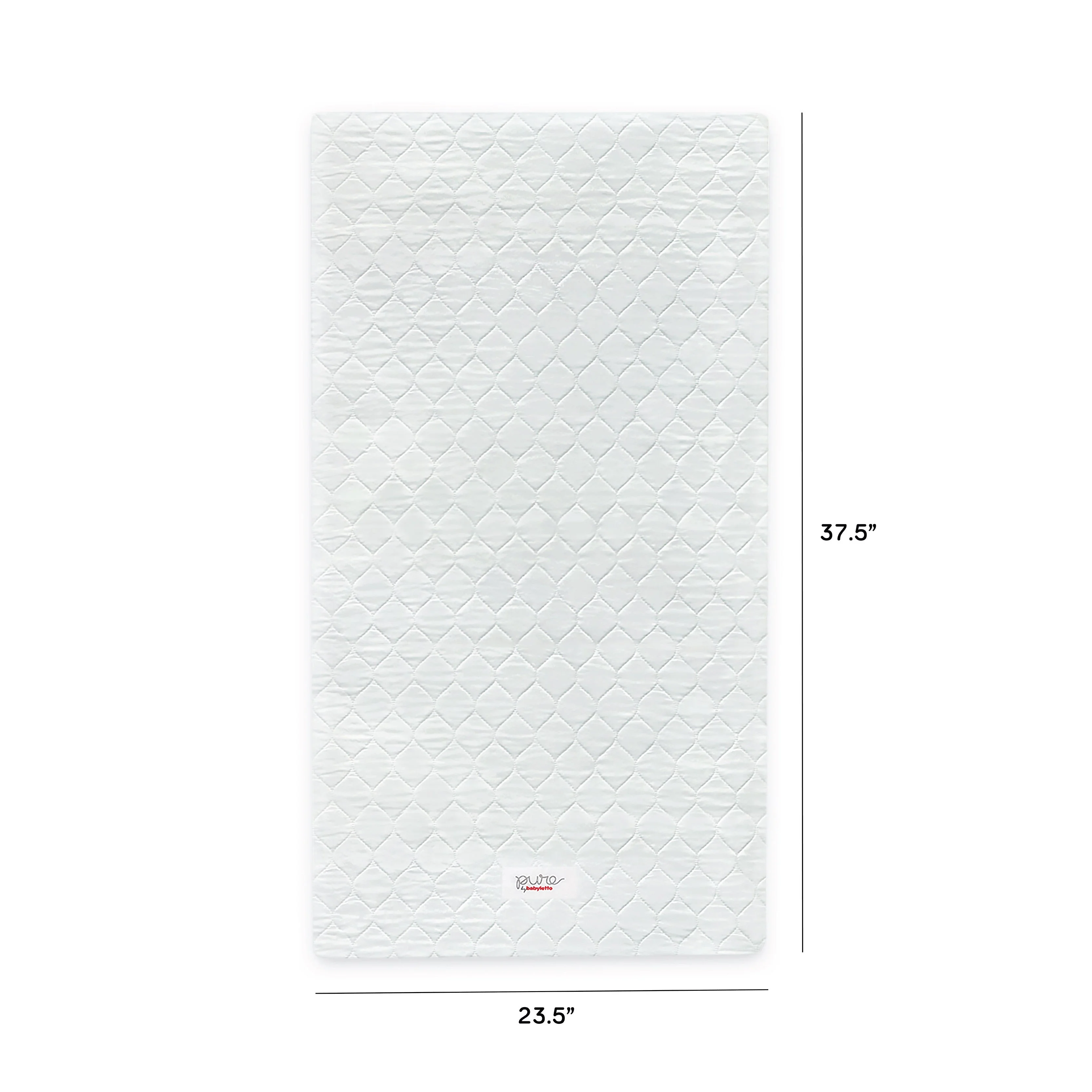Babyletto Pure Core Mini Crib Mattress w/ Hybrid Quilted Waterproof Cover (Lightweight) - Image 5