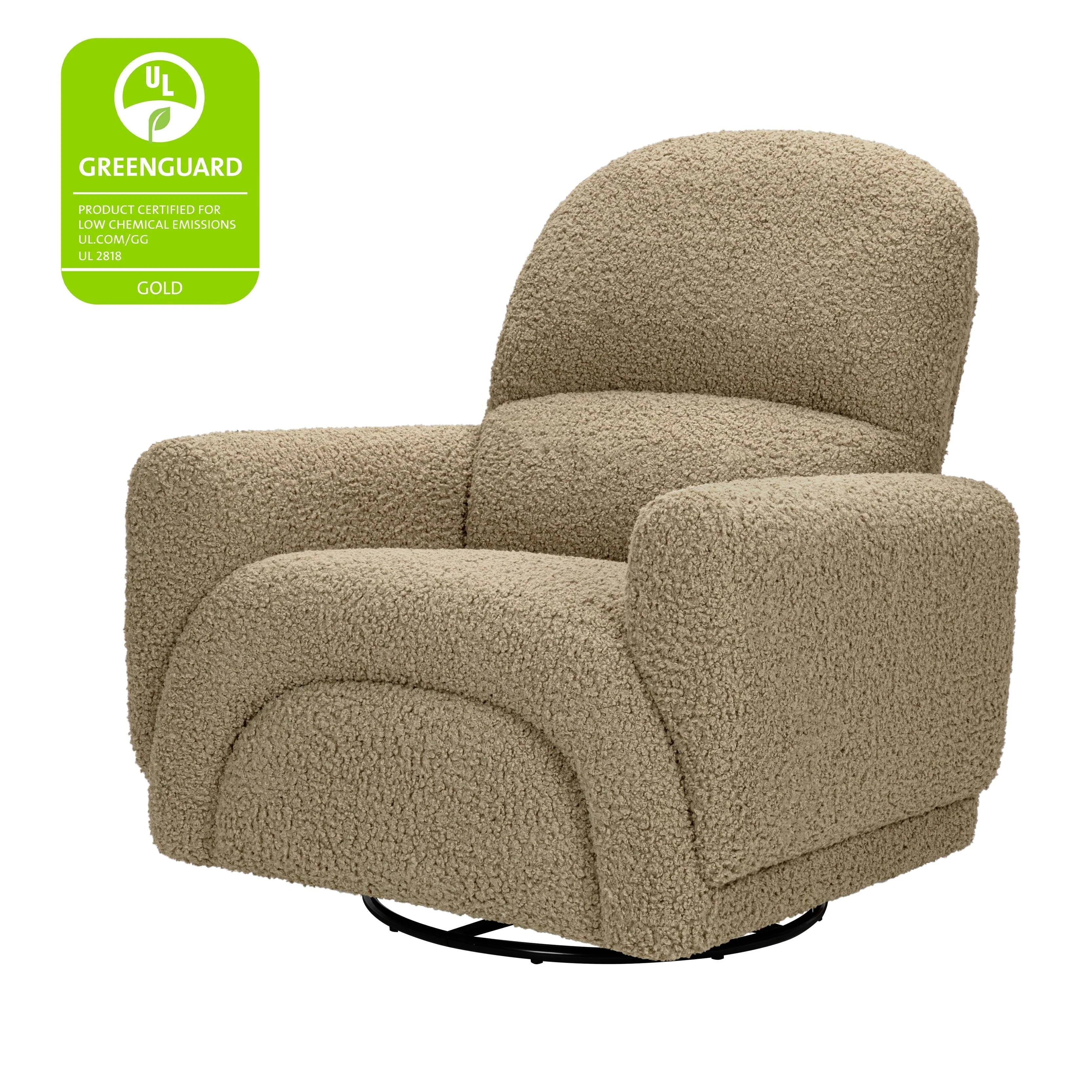 Babyletto Rainbow Recliner and Swivel Glider in Teddy Loop - Image 6