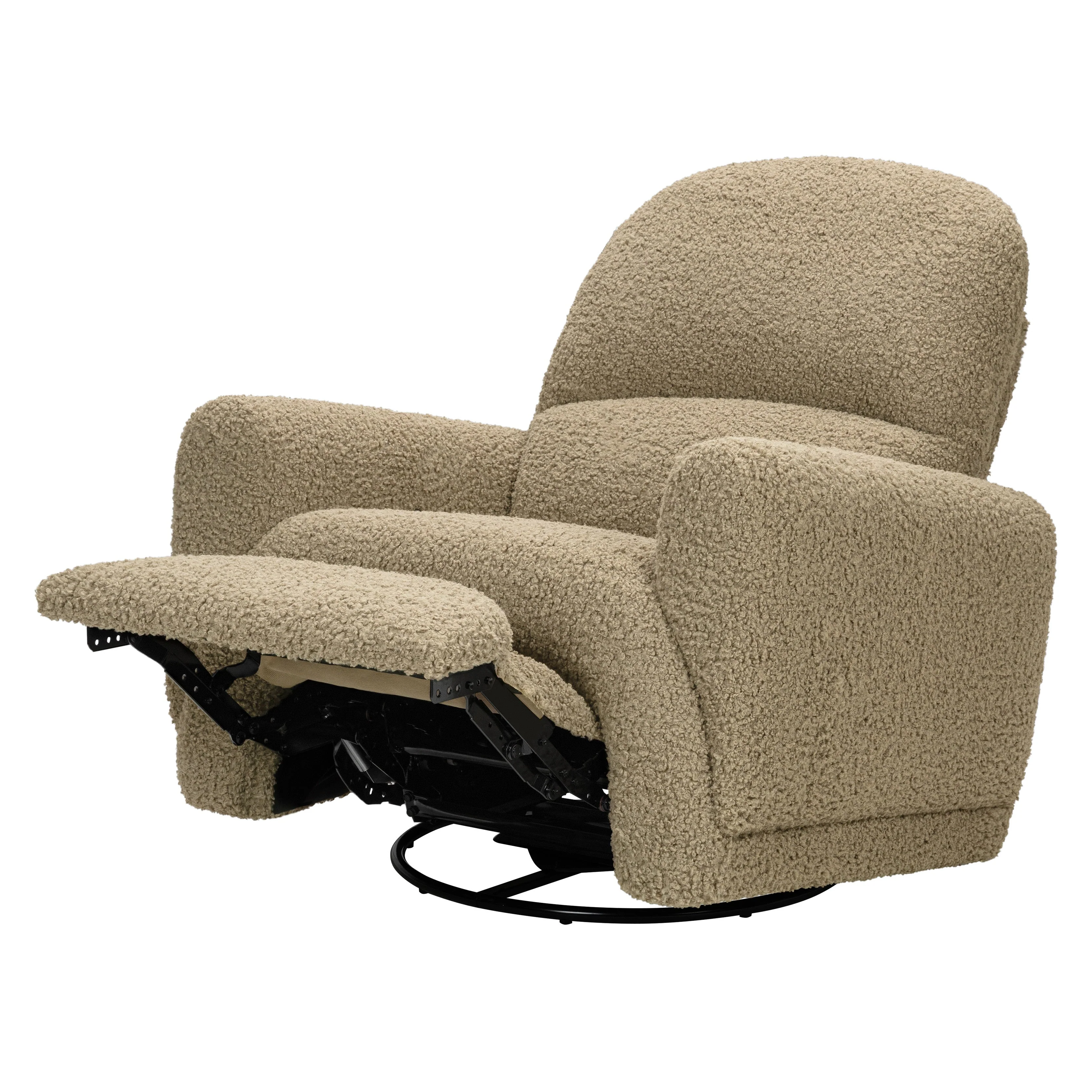 Babyletto Rainbow Recliner and Swivel Glider in Teddy Loop - Image 8