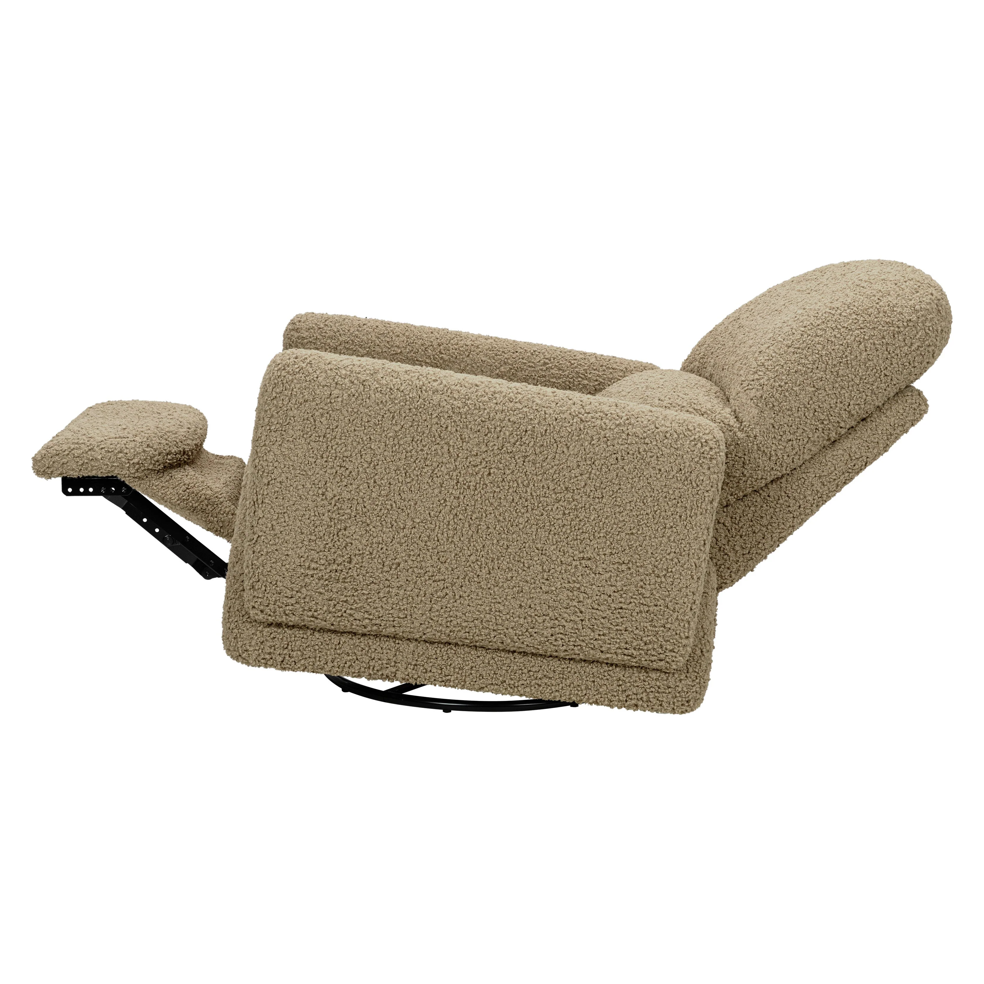 Babyletto Rainbow Recliner and Swivel Glider in Teddy Loop - Image 9