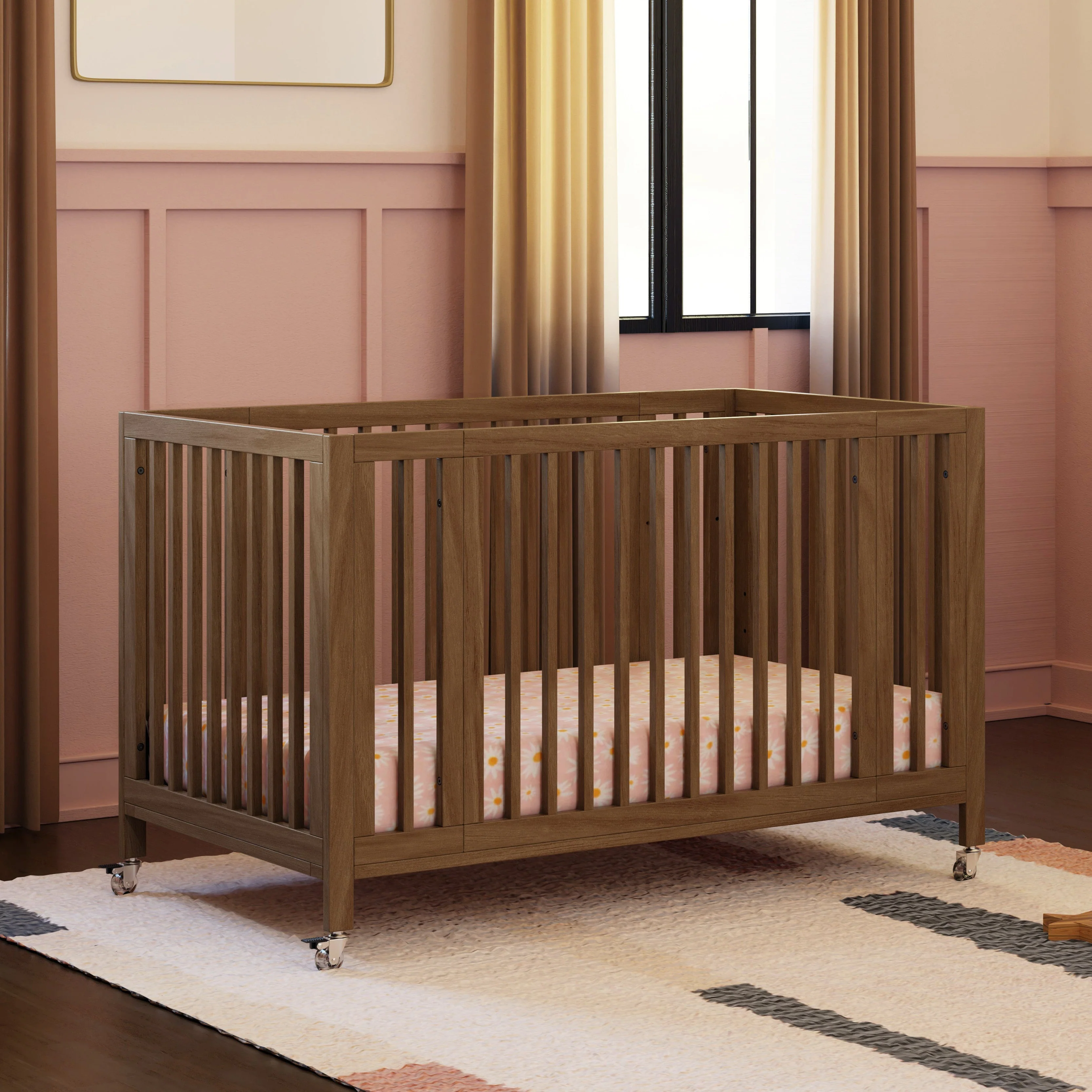 Babyletto Rolli 9-in-1 Convertible All-Stages Crib to Full Bed with Bassinet & Toddler Bed Conversion Kits - Image 18