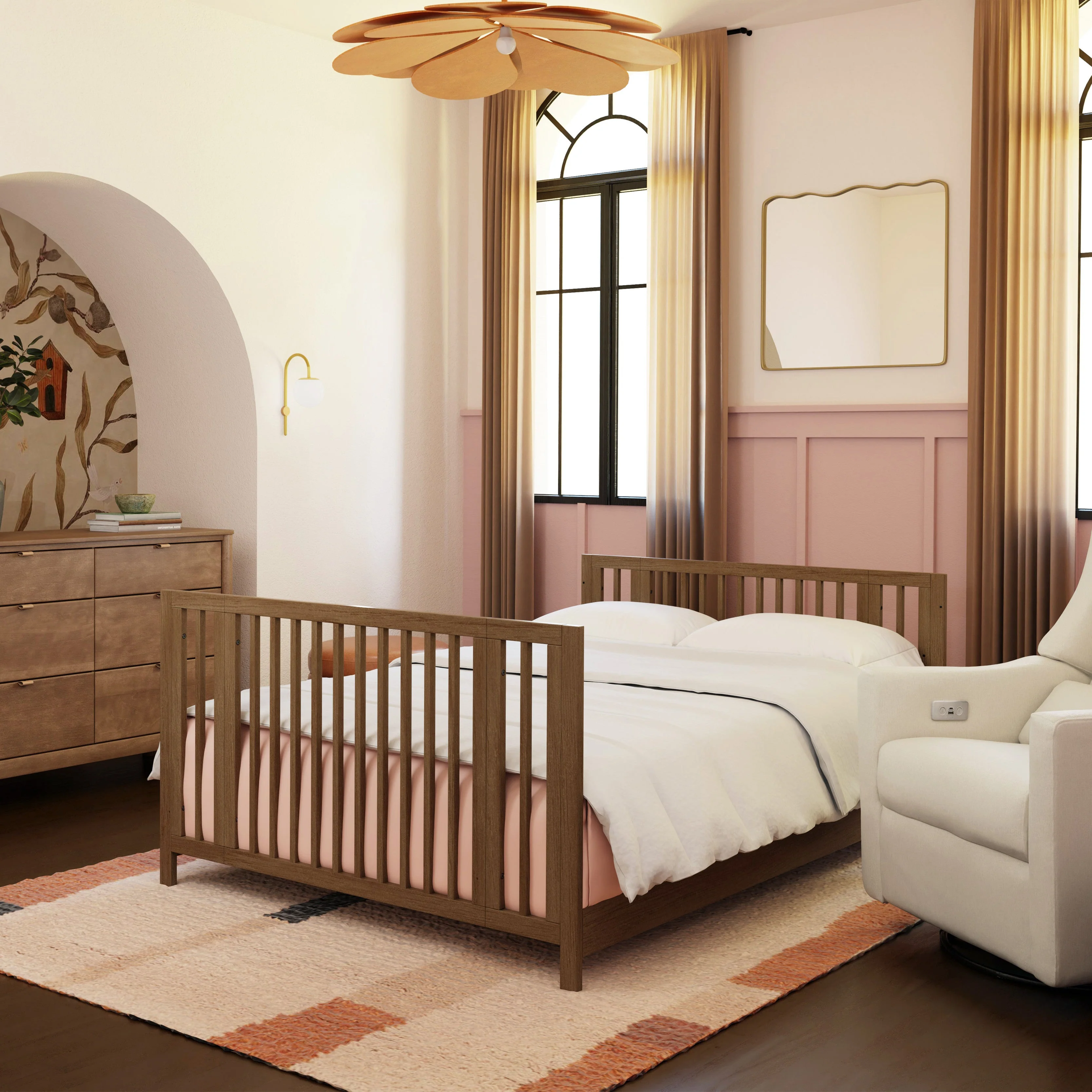 Babyletto Rolli 9-in-1 Convertible All-Stages Crib to Full Bed with Bassinet & Toddler Bed Conversion Kits - Image 22