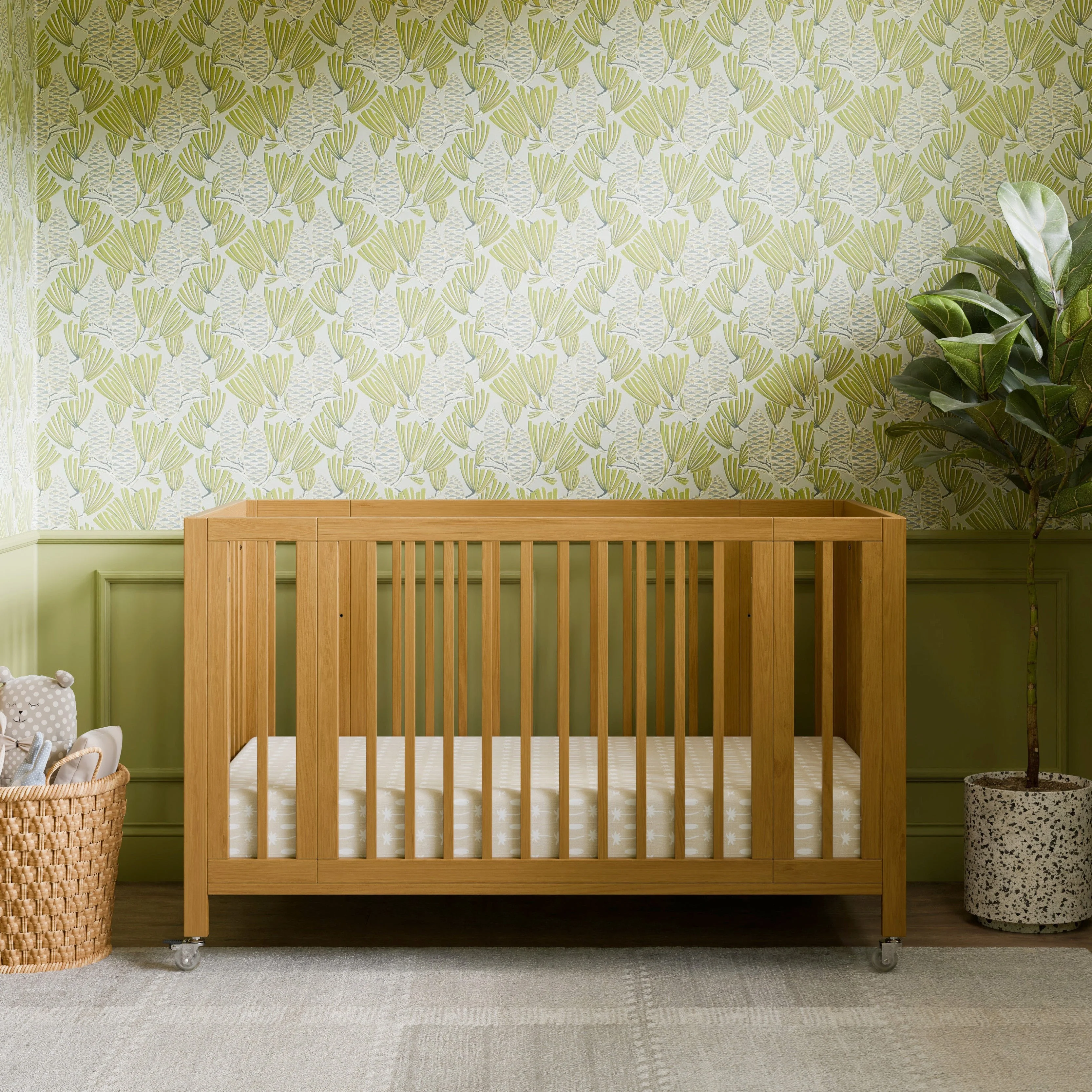 Babyletto Rolli 9-in-1 Convertible All-Stages Crib to Full Bed with Bassinet & Toddler Bed Conversion Kits - Image 27