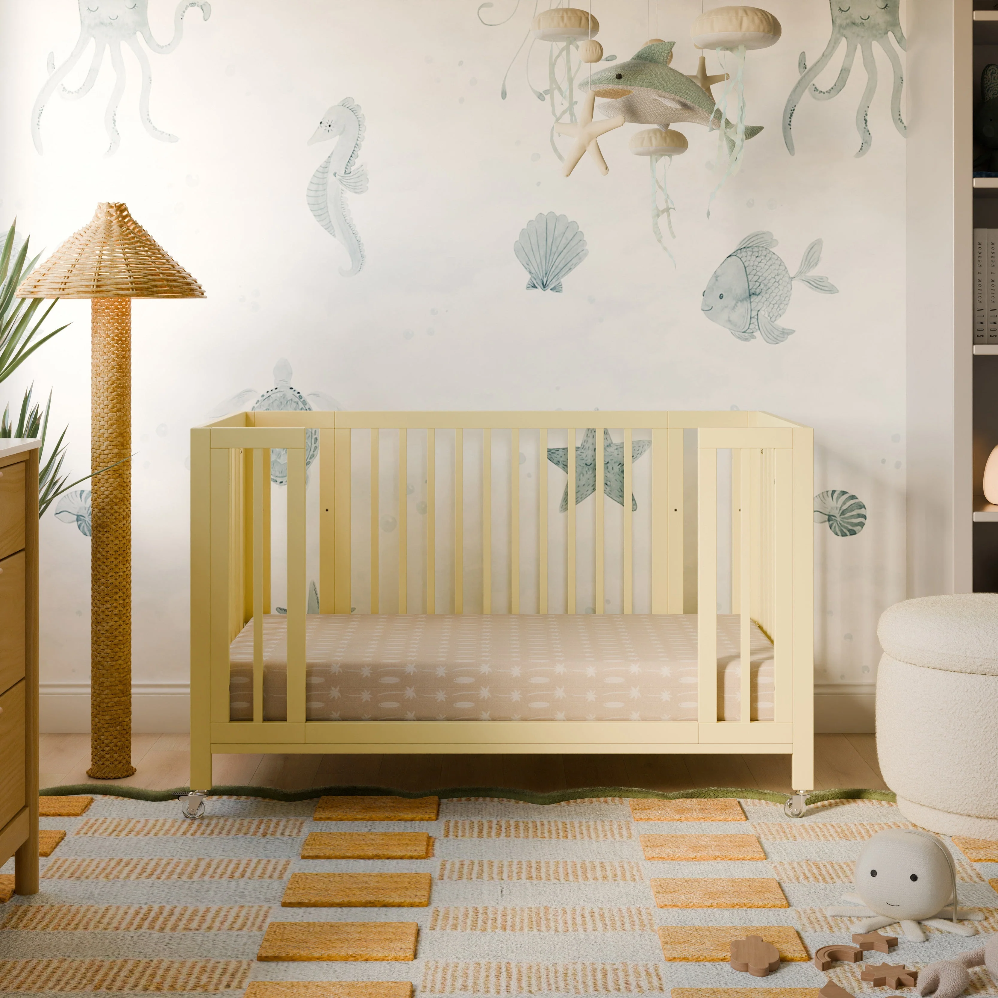 Babyletto Rolli 9-in-1 Convertible All-Stages Crib to Full Bed with Bassinet & Toddler Bed Conversion Kits - Image 58