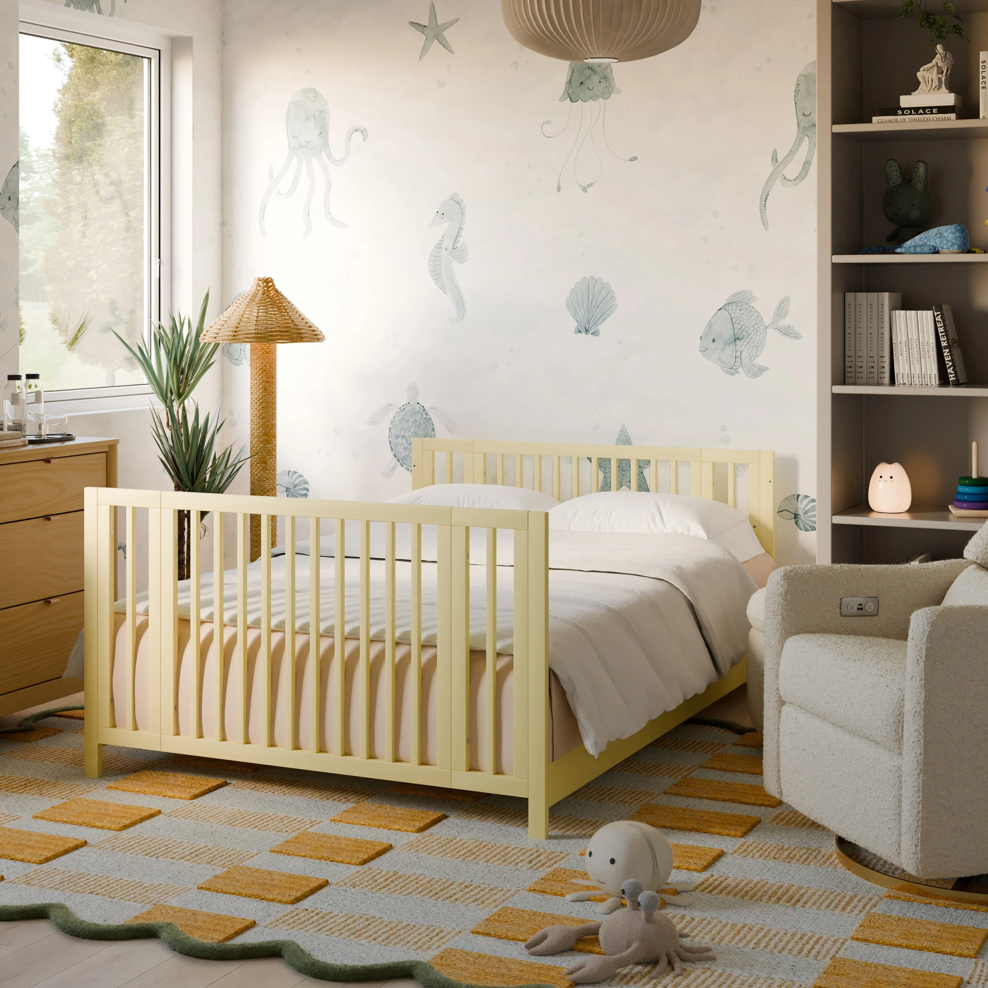 Babyletto Rolli 9-in-1 Convertible All-Stages Crib to Full Bed with Bassinet & Toddler Bed Conversion Kits - Image 61
