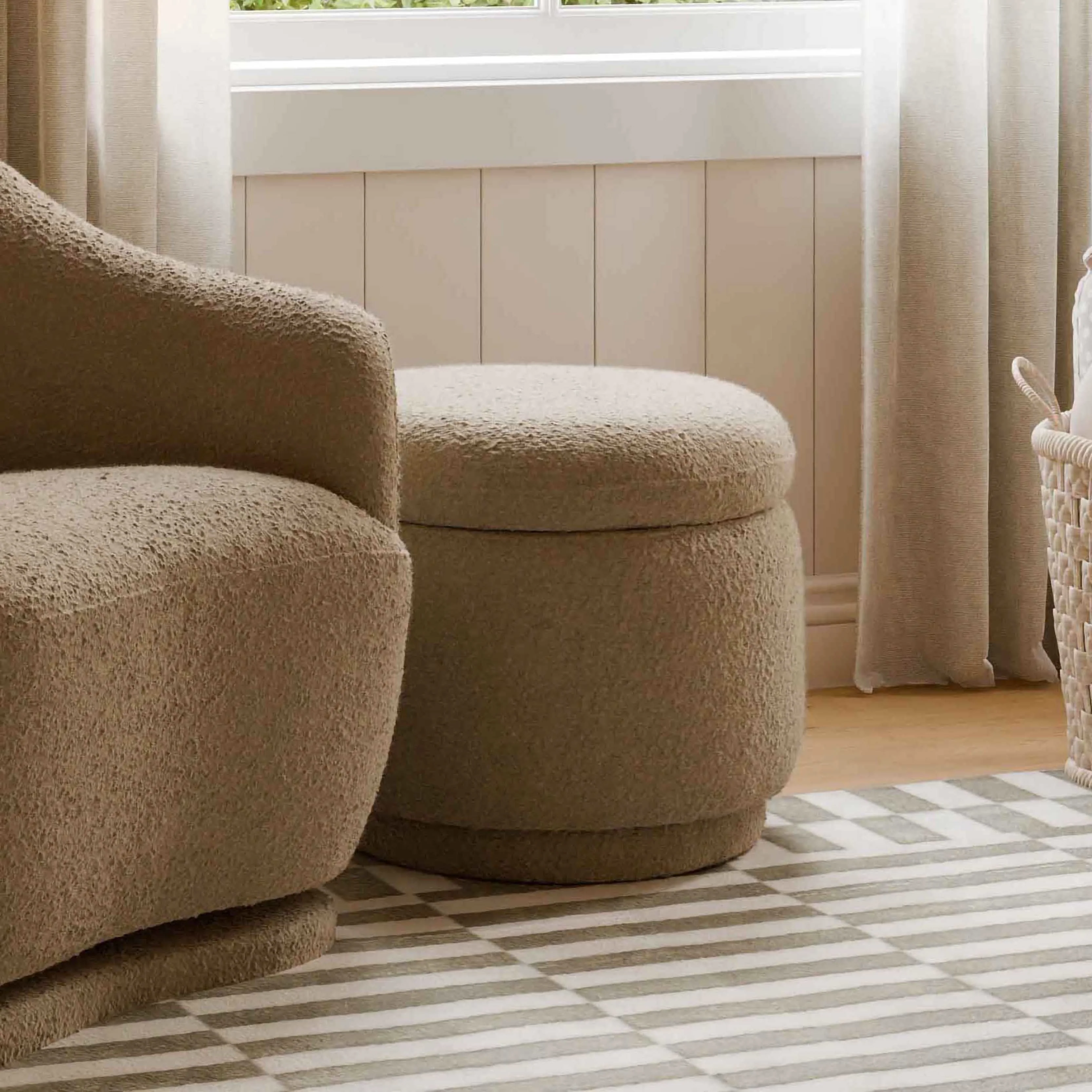 Babyletto Enoki Storage Ottoman in Boucle - Image 13