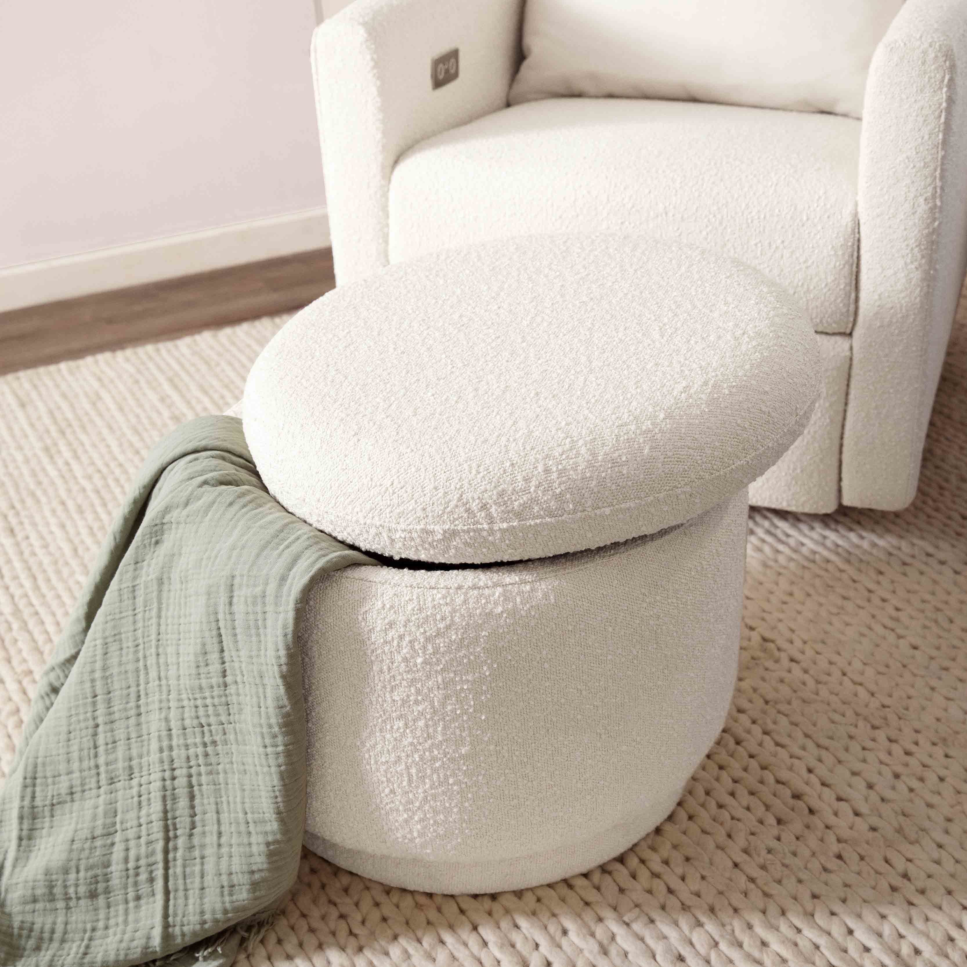 Babyletto Enoki Storage Ottoman in Boucle - Image 25