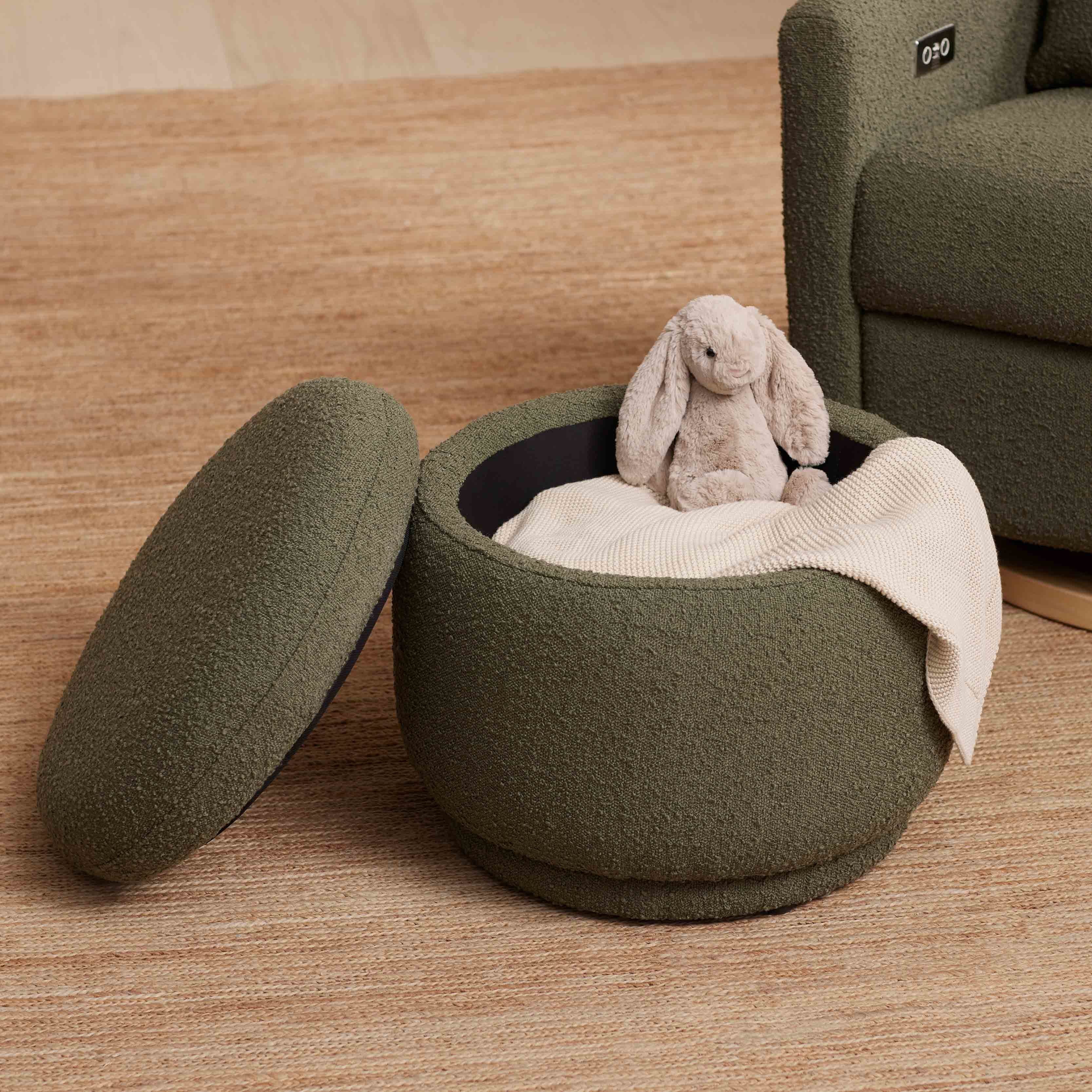 Babyletto Enoki Storage Ottoman in Boucle - Image 3