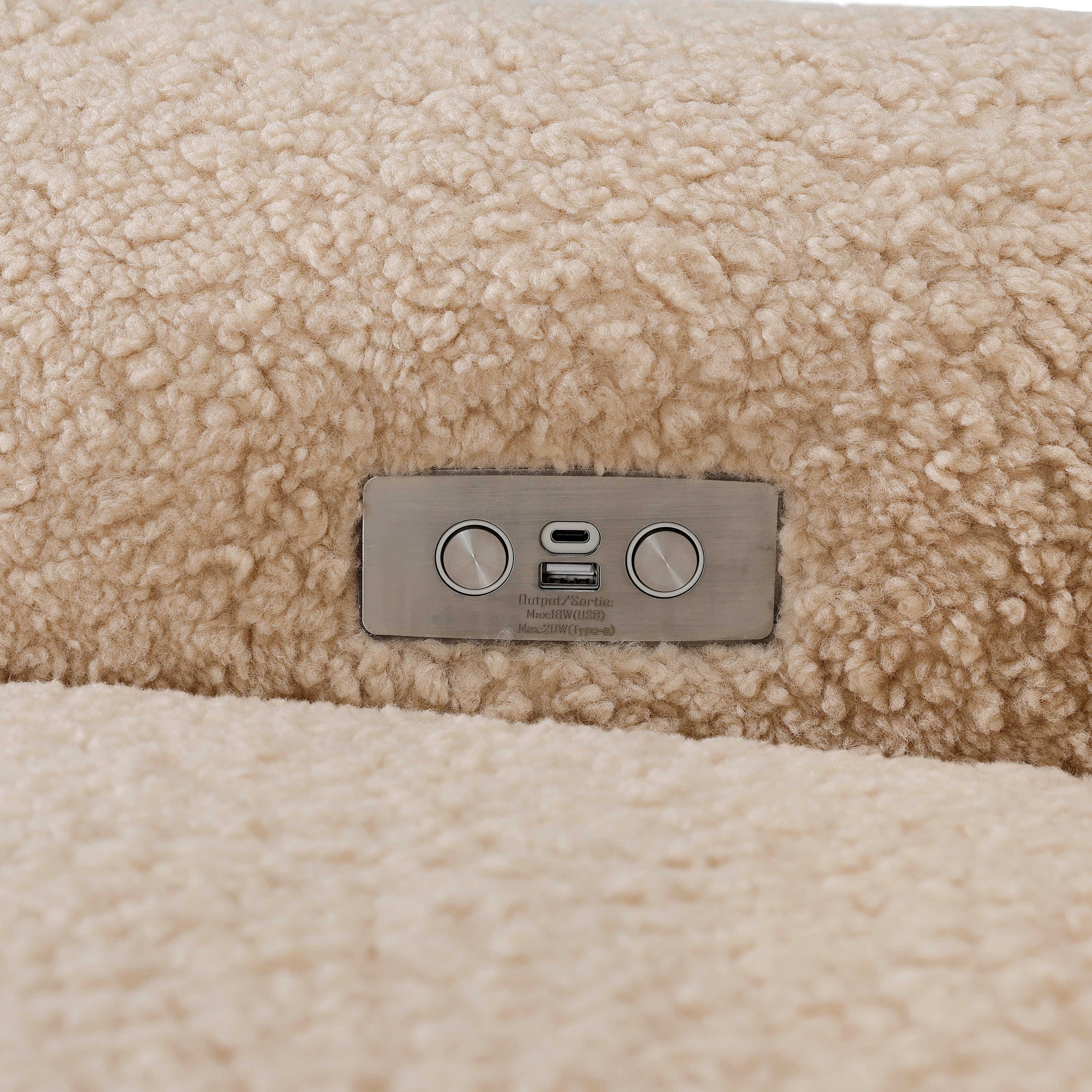Babyletto Sunday Power Recliner and Swivel Glider in Shearling - Image 10