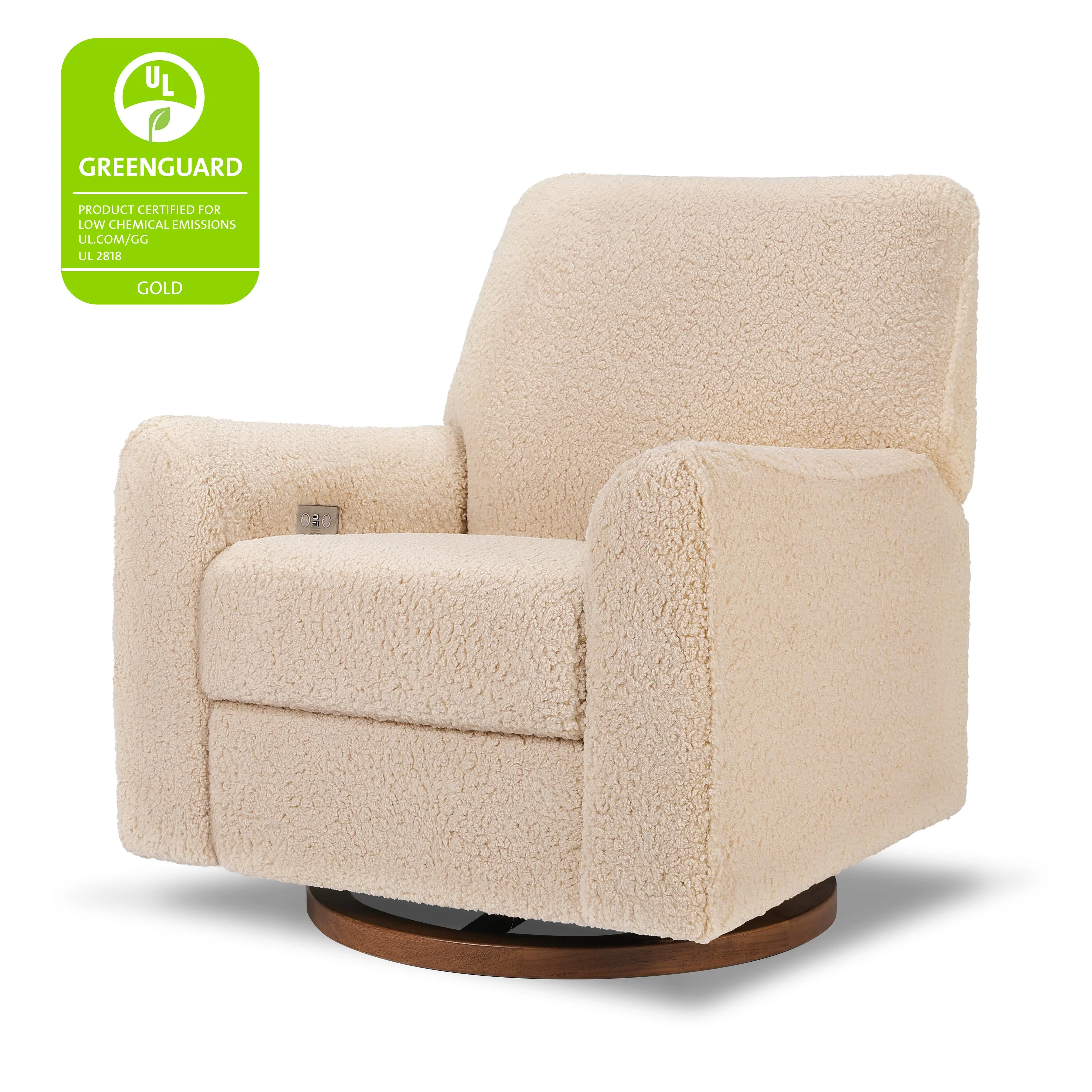 Babyletto Sunday Power Recliner and Swivel Glider in Shearling - Image 5