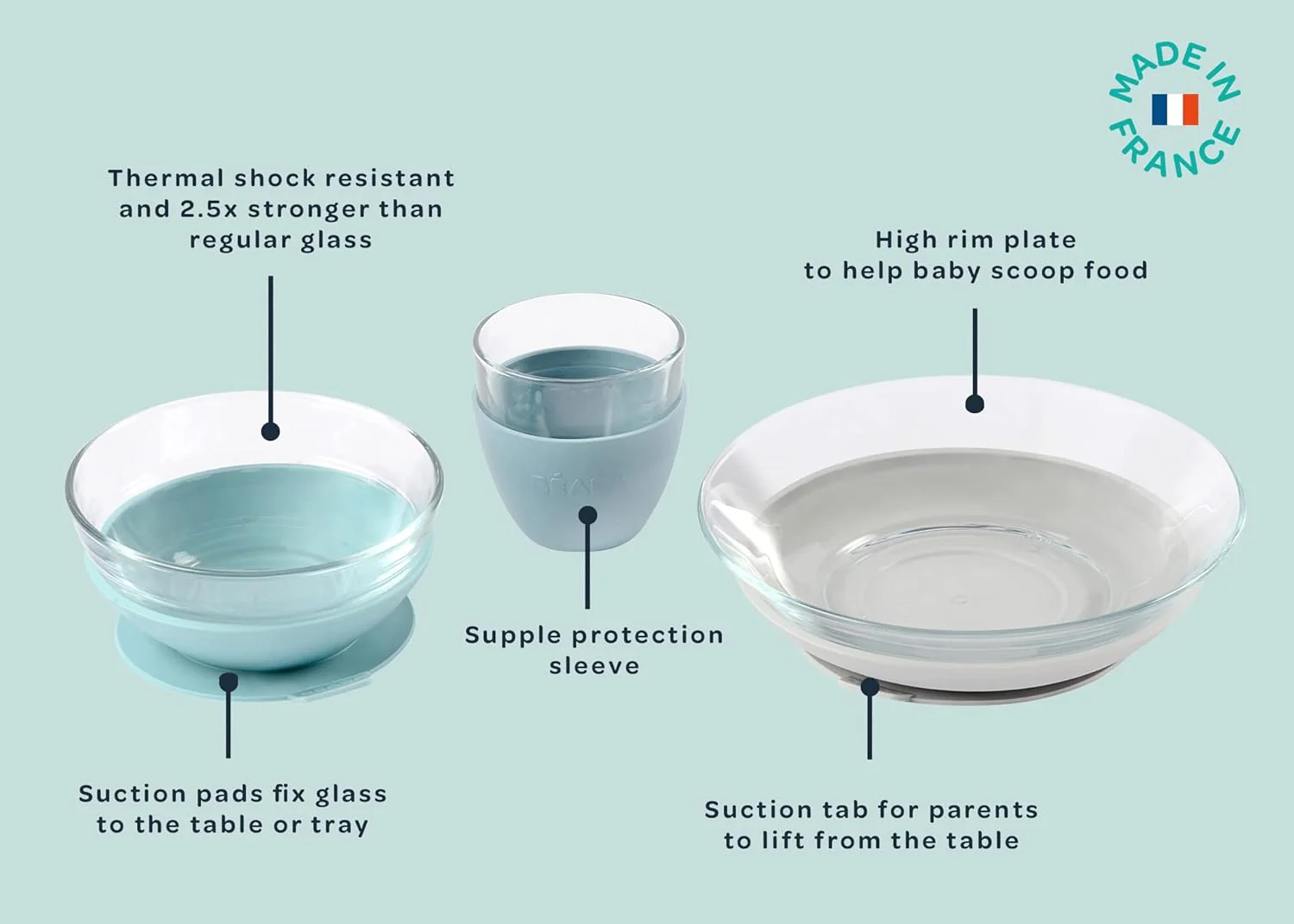 Beaba Glass Meal Set - Jungle - Image 5