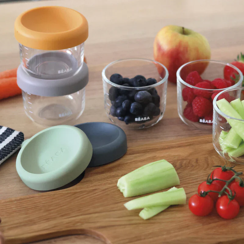 Beaba Set of Six 8 oz baby Food Jars - Sunrise - Image 10