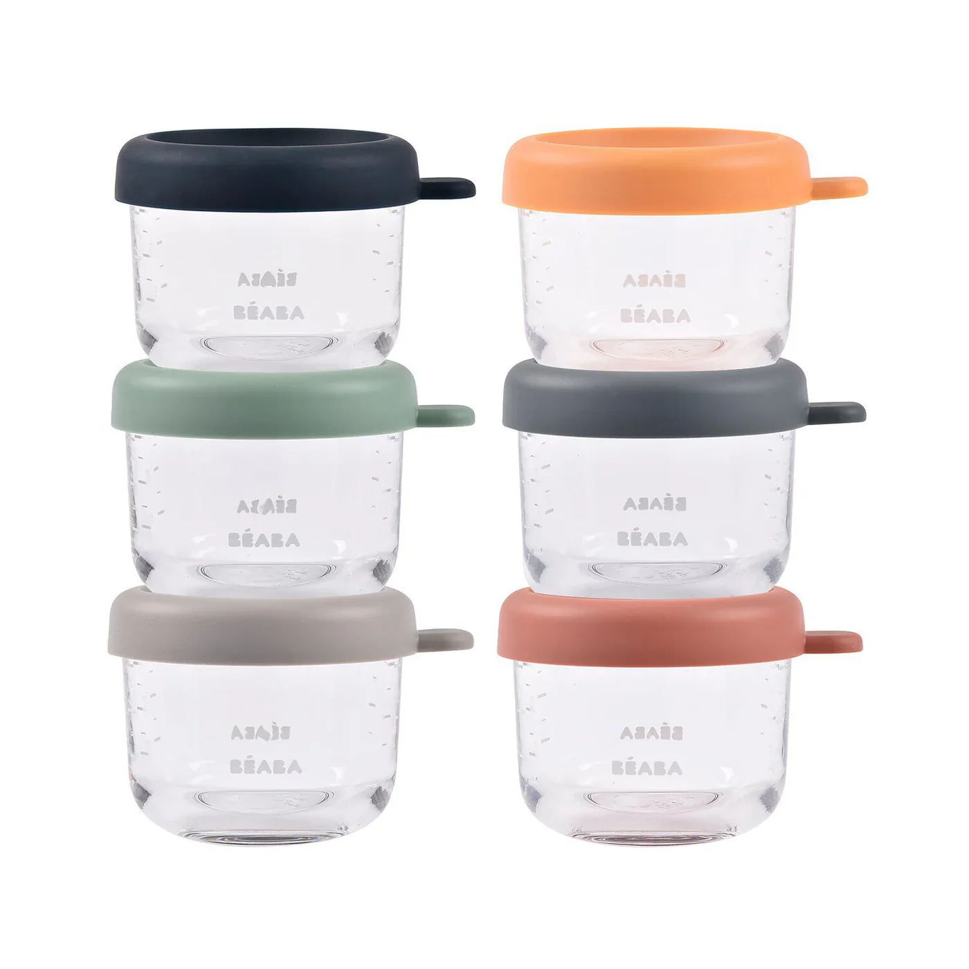 Beaba Set of Six 8 oz baby Food Jars - Sunrise - Image 5