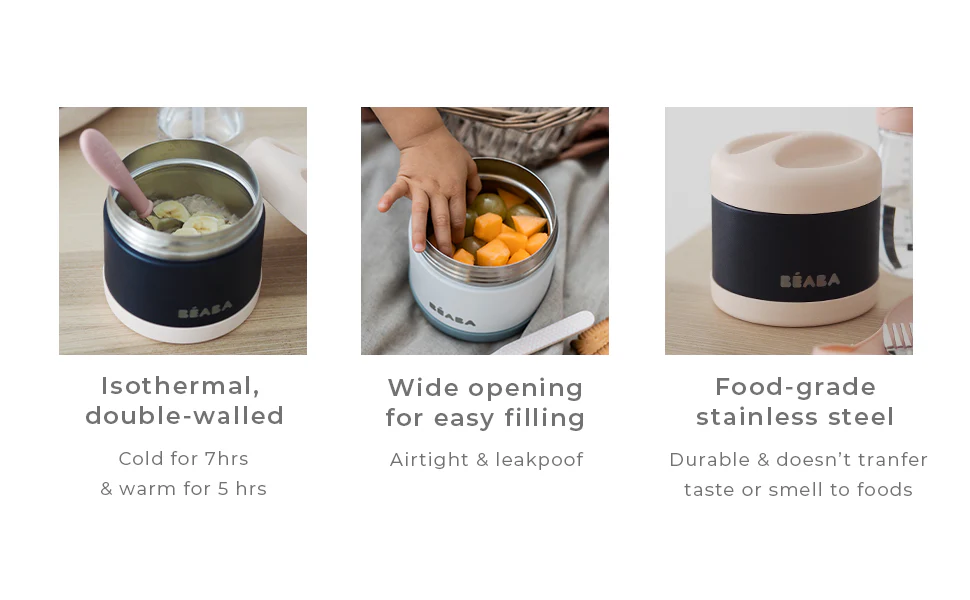 Beaba Stainless Steel Insulated Food Jar - 10 oz - Image 6