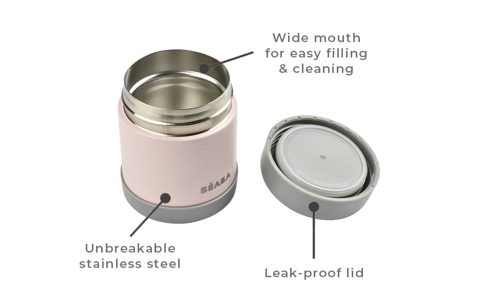 Beaba Stainless Steel Insulated Food Jar - 10 oz - Image 8